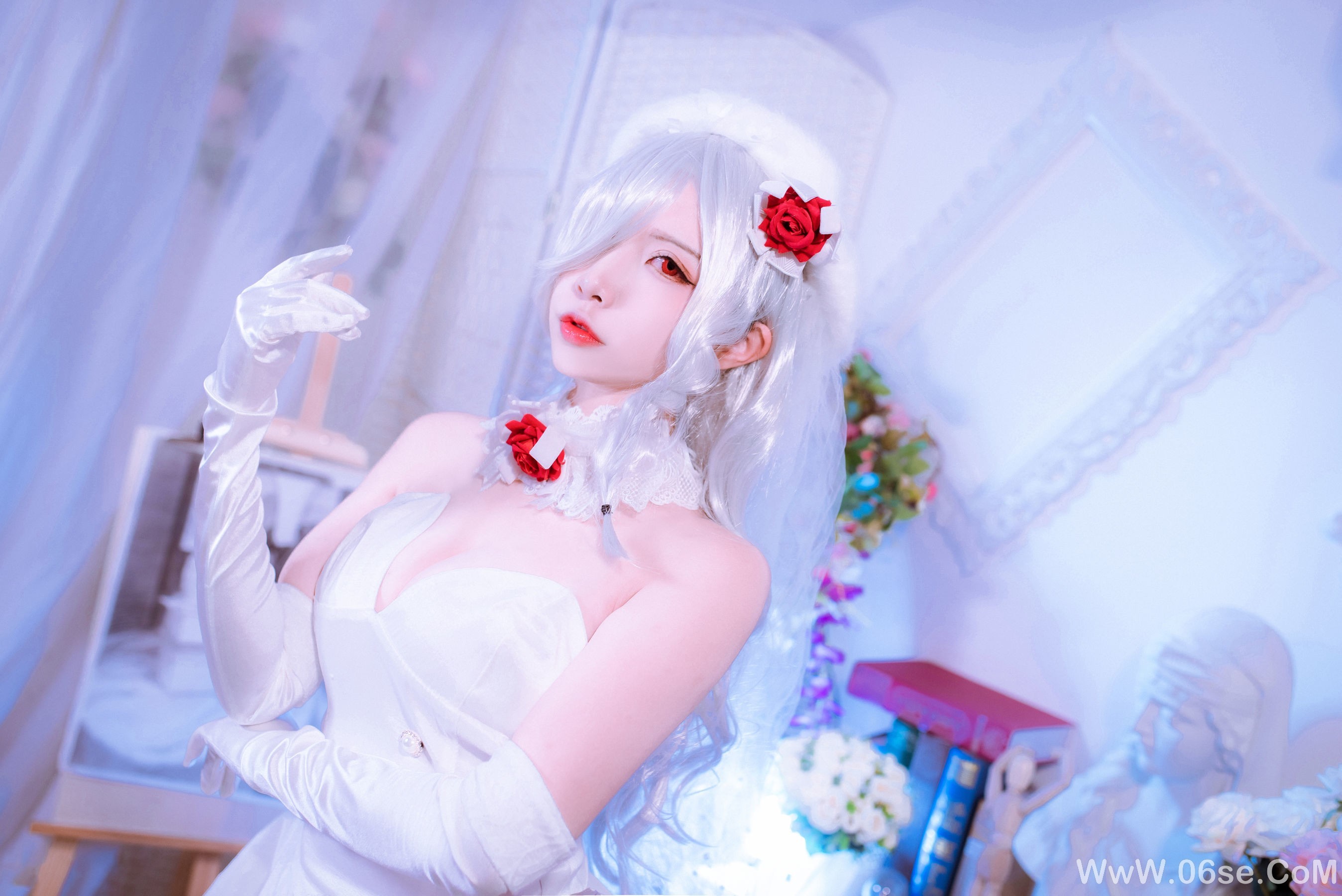 图片[23]-人气Coser二佐Nisa 花嫁[30P]-六色网