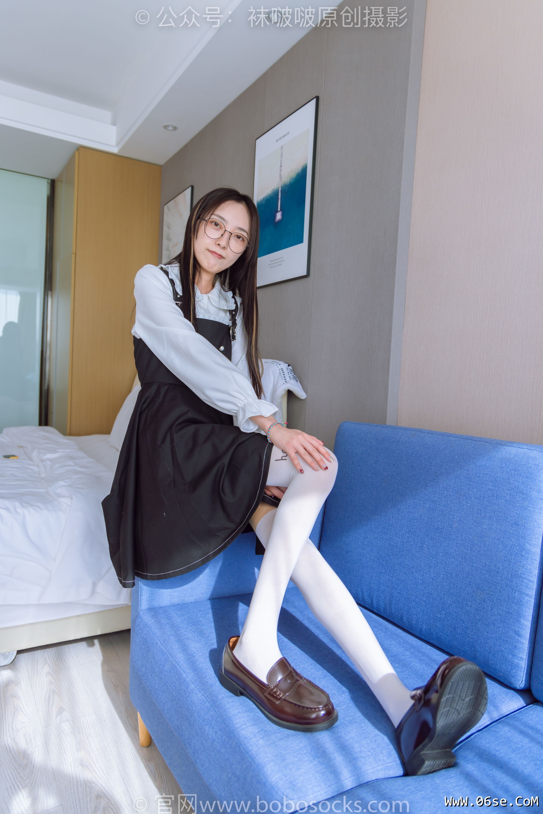 图片[52]-BoBoSocks袜啵啵 No.177 稚予-皮鞋、厚白丝（脚底猫爪印款）[140P]-六色网