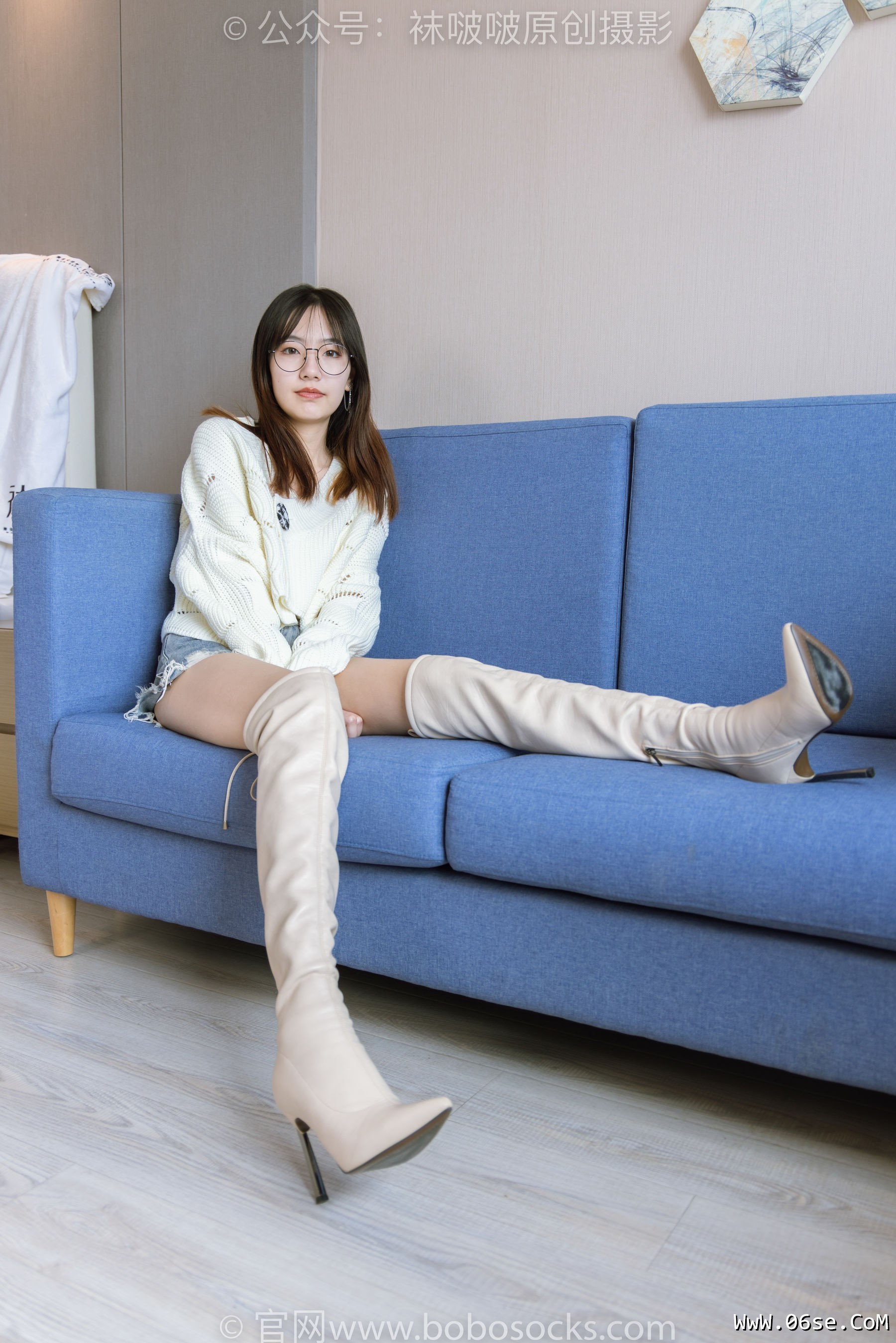 图片[97]-BoBoSocks袜啵啵 No.222 小甜豆-长靴、白棉袜、裸足[180P]-六色网