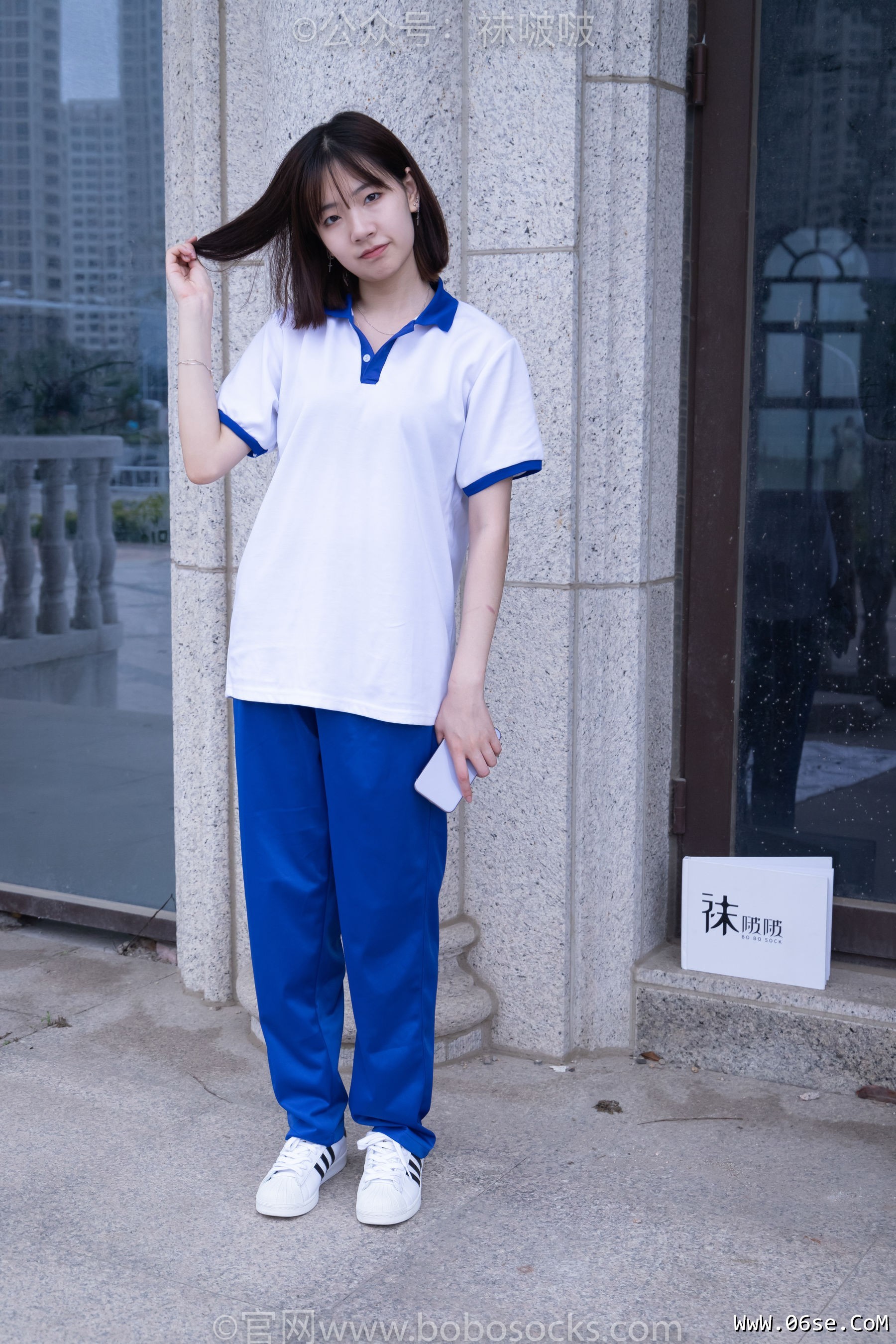 图片[8]-BoBoSocks袜啵啵 No.022 小甜豆-校服、贝壳头、白棉袜、肉丝[140P]-六色网
