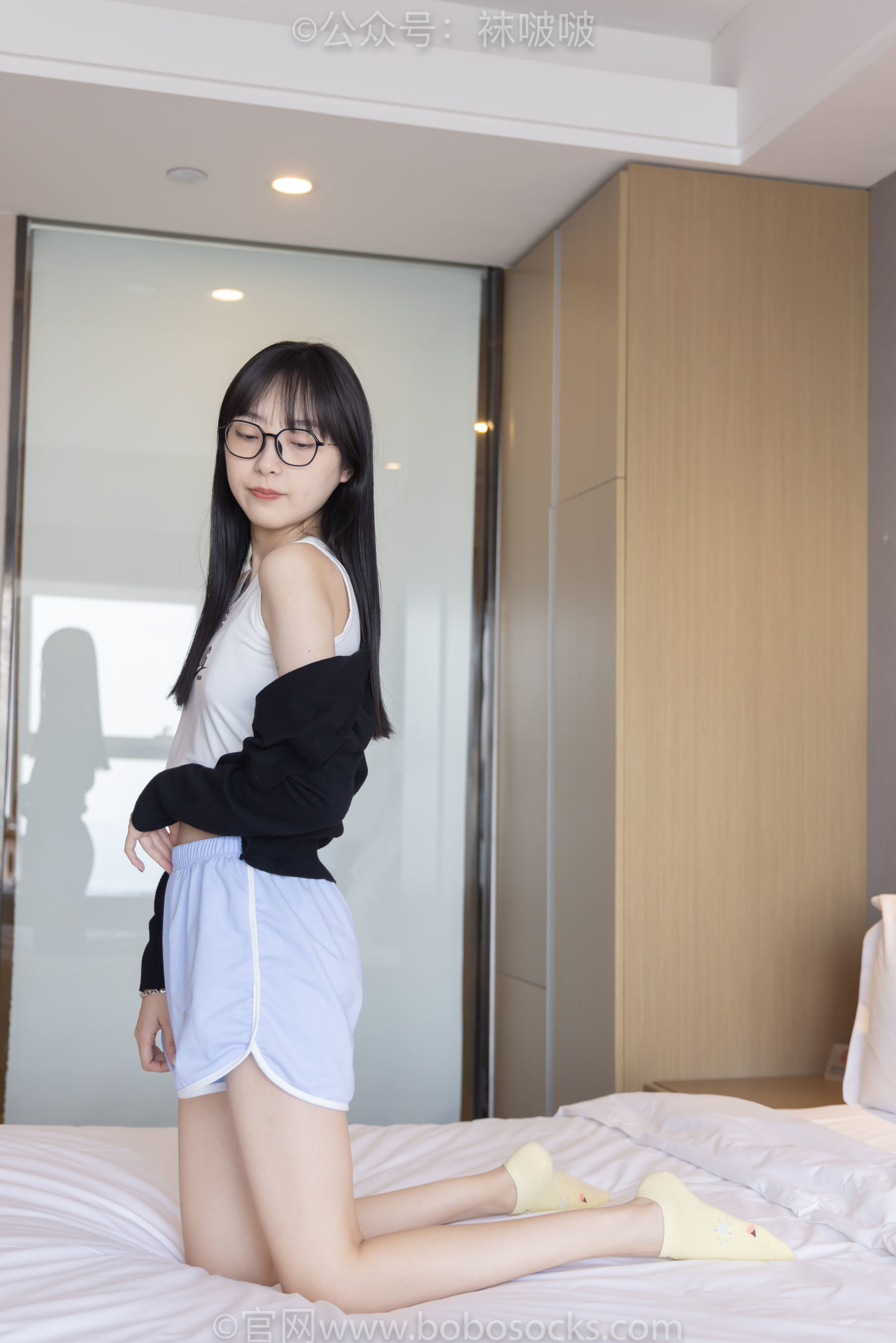 图片[124]-BoBoSocks袜啵啵 No.081 稚予- AJ、浅黄色短棉袜、浅蓝色短棉袜、裸足[145P]-六色网