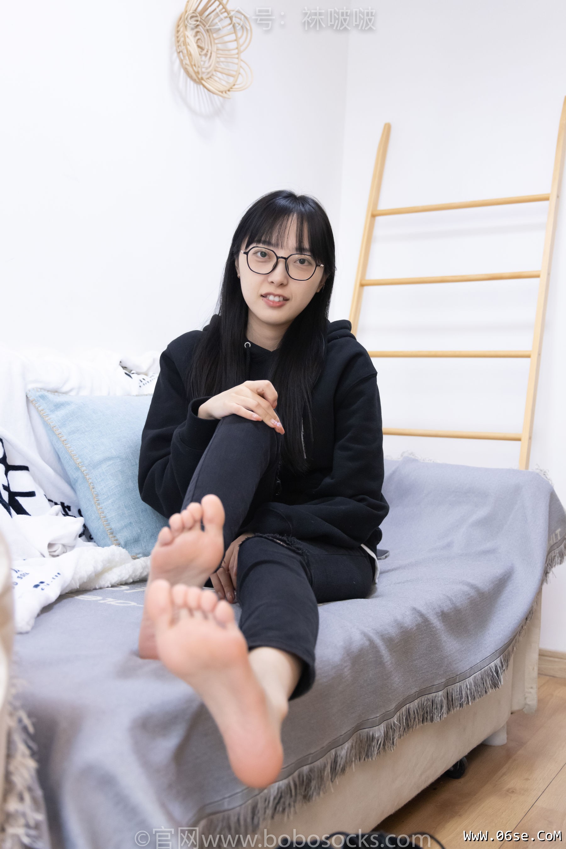 图片[126]-BoBoSocks袜啵啵 No.061 稚予-短靴、白棉袜、裸足[145P]-六色网