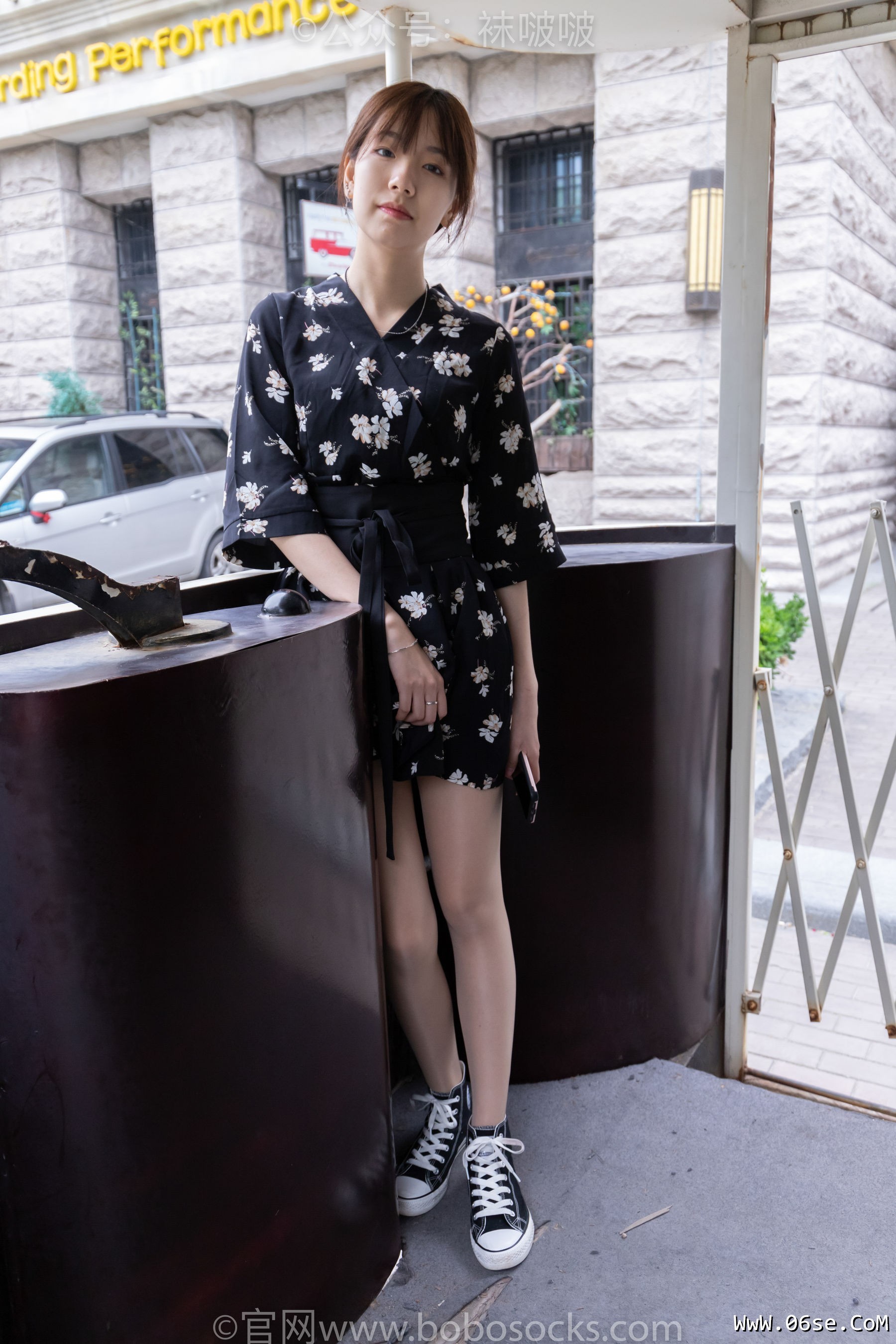 图片[9]-BoBoSocks袜啵啵 No.013 小甜豆-匡威帆布鞋、浅灰色短棉袜、肉丝[132P]-六色网