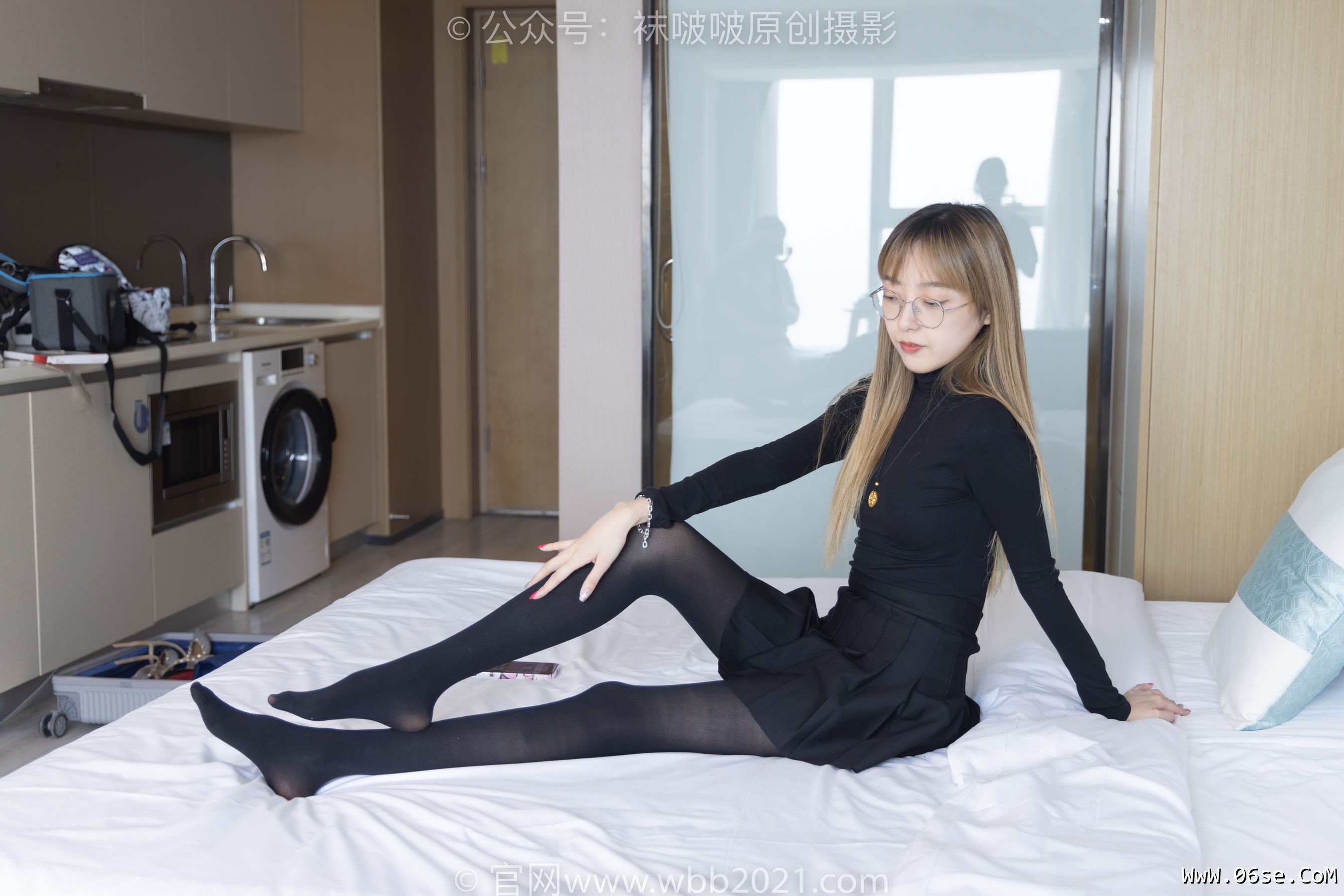 图片[93]-BoBoSocks袜啵啵 No.255 稚予 -皮鞋、厚黑丝[144P]-六色网