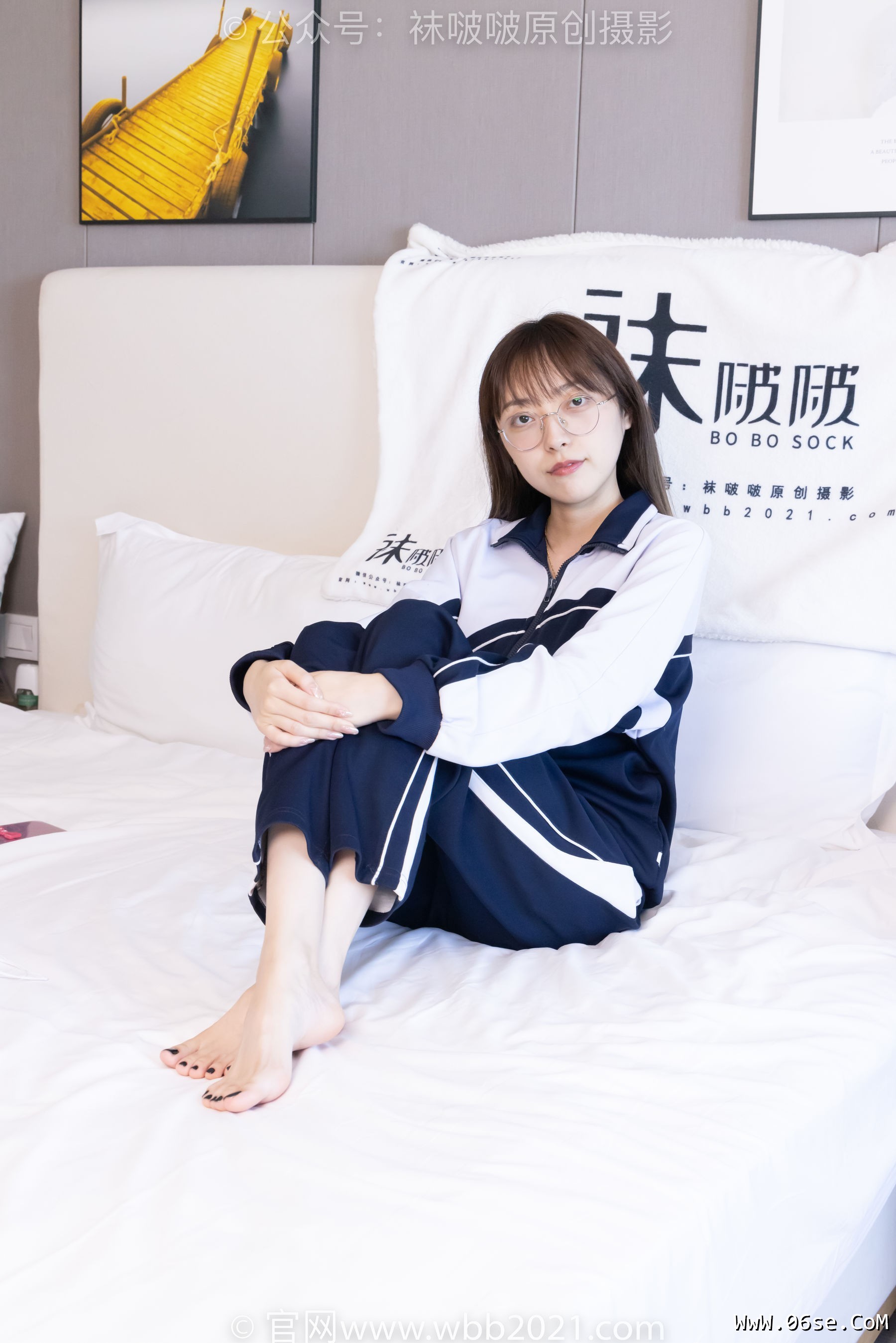 图片[108]-BoBoSocks袜啵啵 No.398 稚予 -板鞋、白船袜、裸足、裸足[150P]-六色网