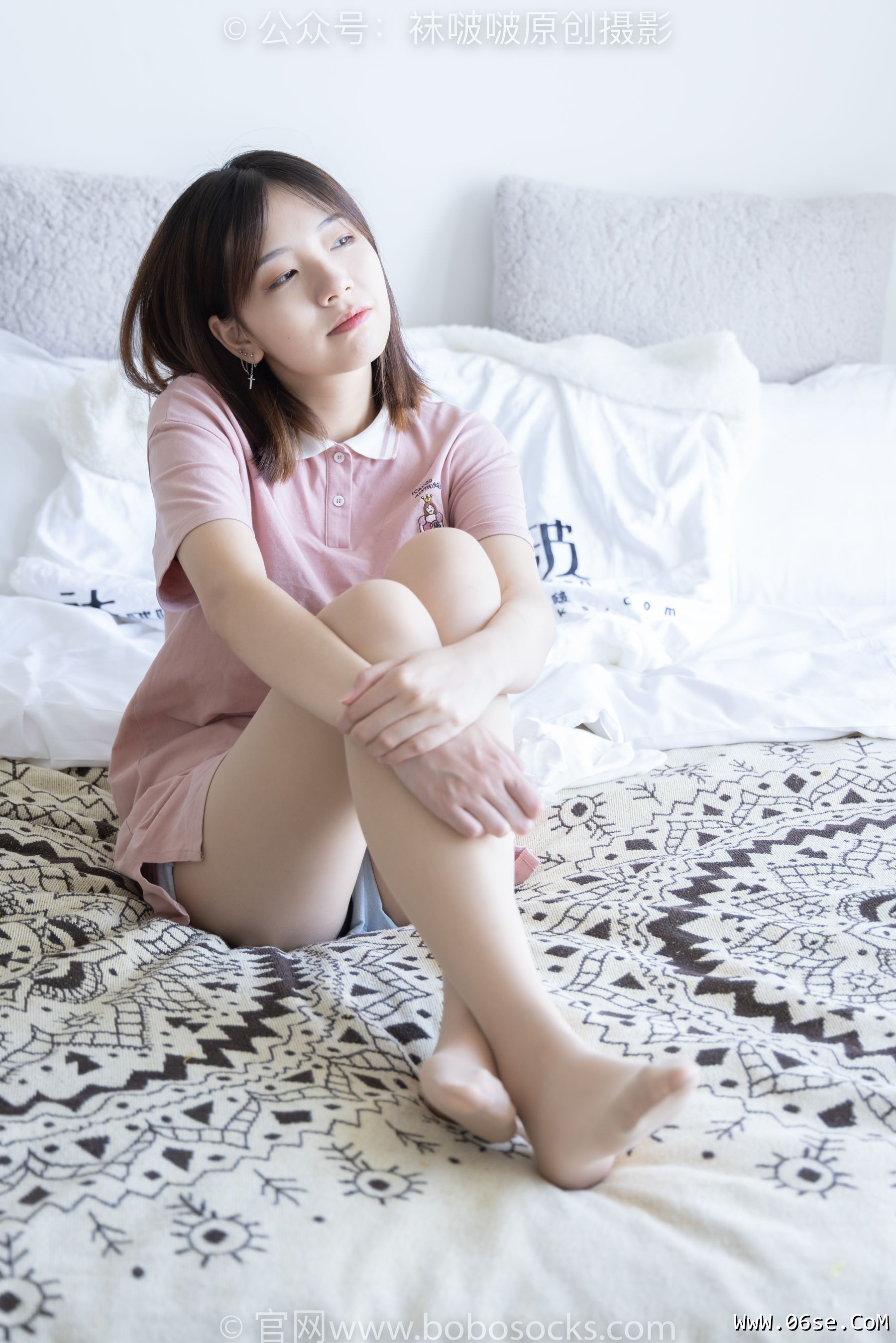 图片[9]-BoBoSocks袜啵啵 No.163 小甜豆-空军一号板鞋、白棉袜、肉丝[135P]-六色网