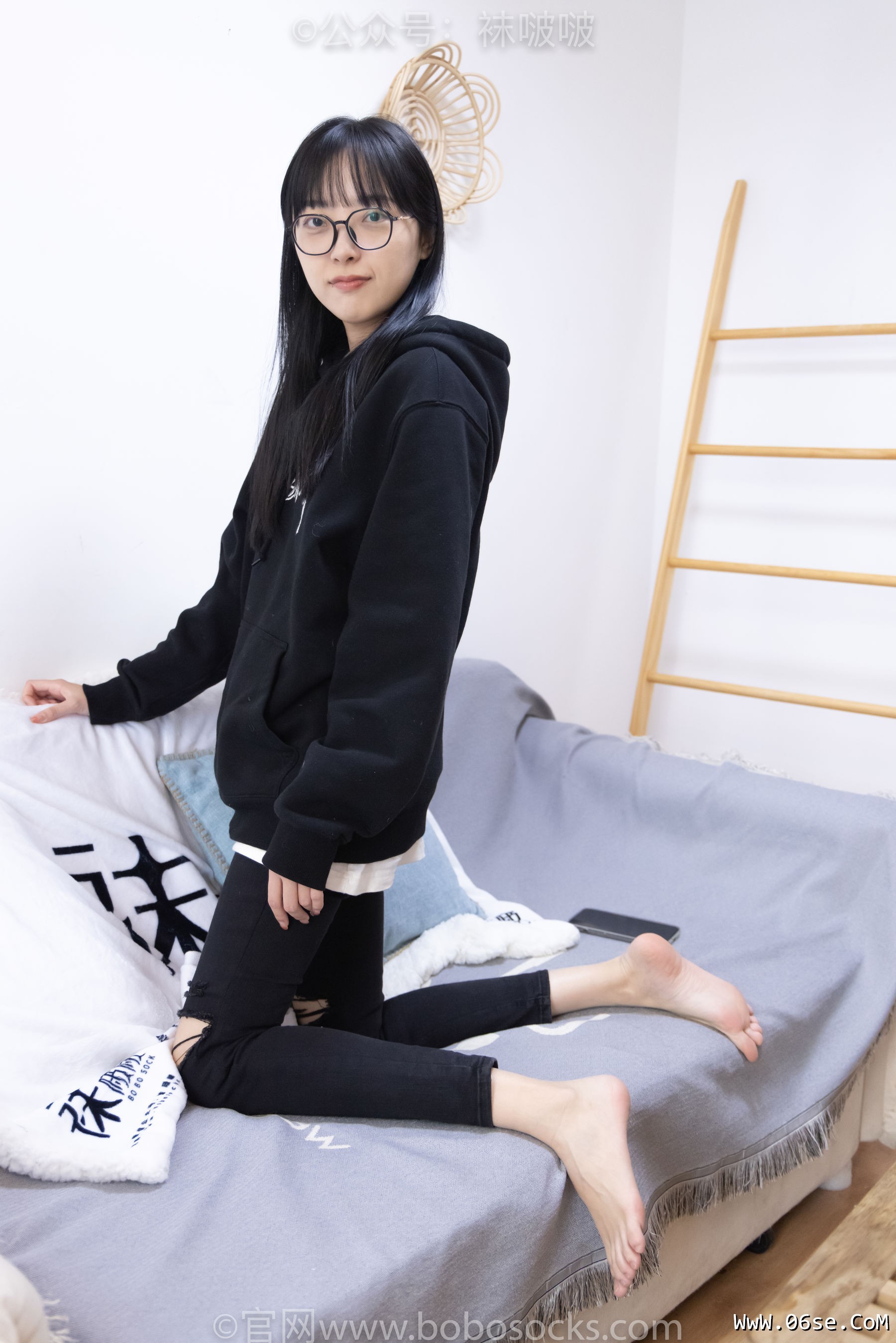 图片[137]-BoBoSocks袜啵啵 No.061 稚予-短靴、白棉袜、裸足[145P]-六色网