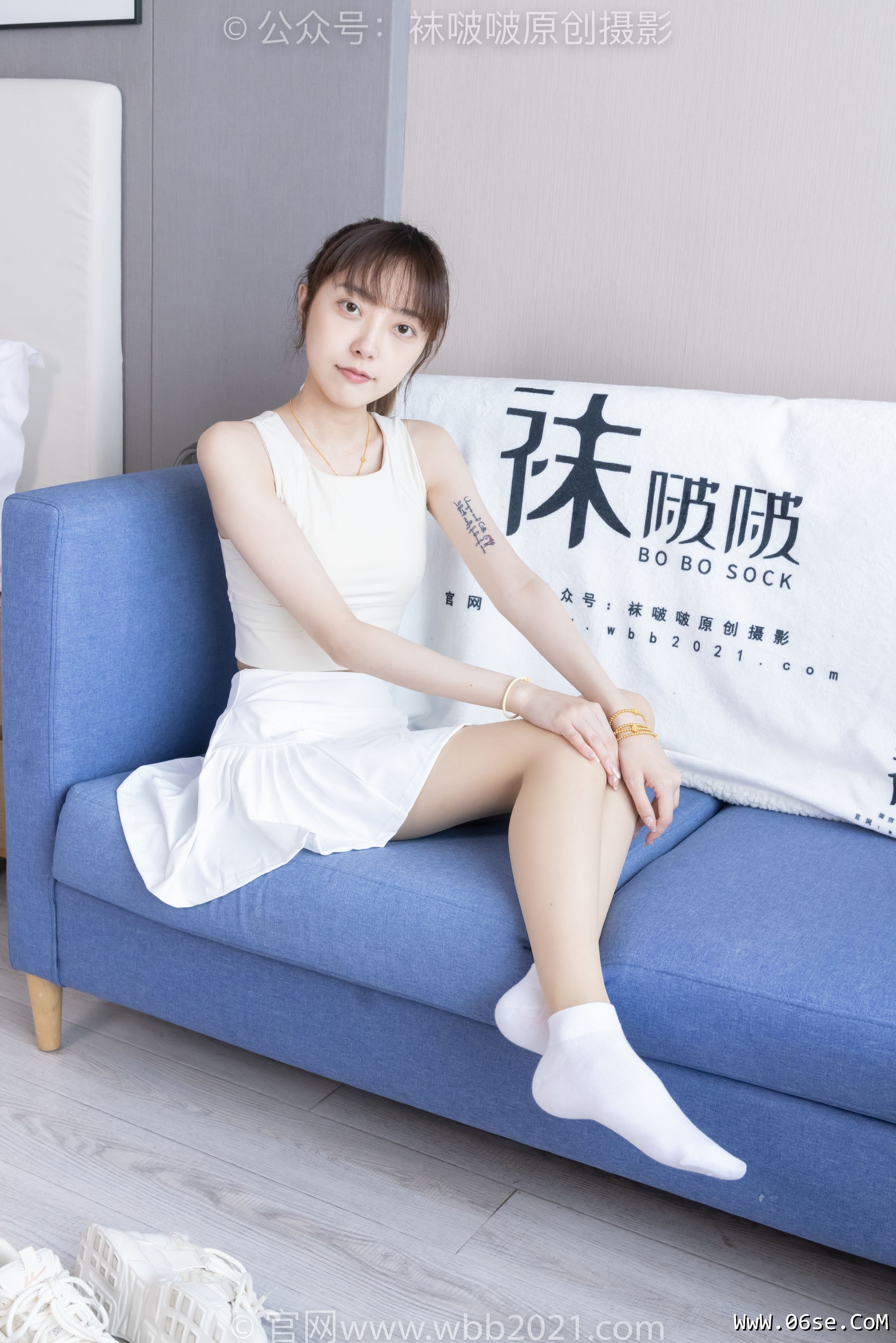 图片[73]-BoBoSocks袜啵啵 No.424 稚予 -运动鞋、白棉袜、肉丝、腰丝[140P]-六色网
