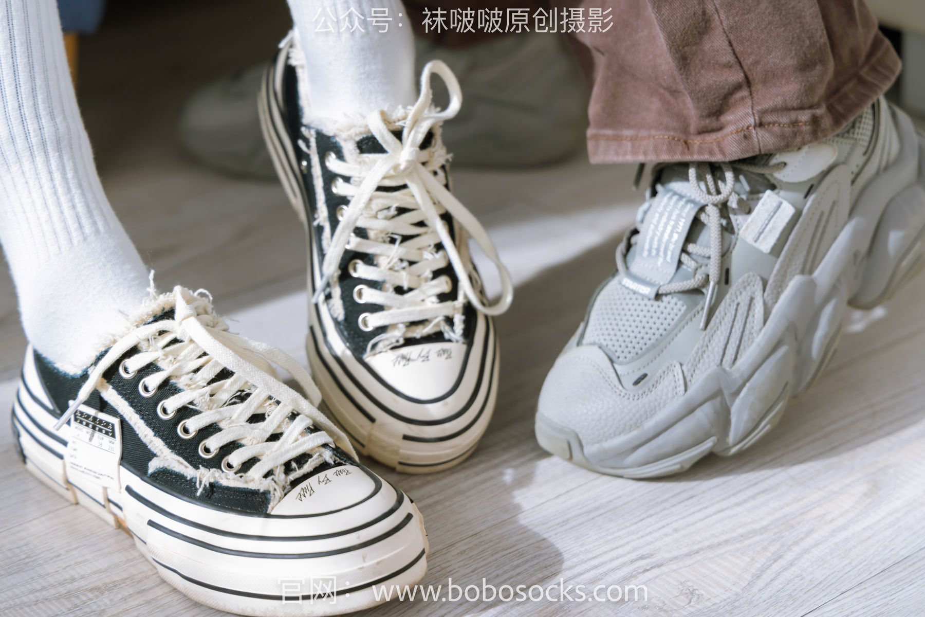 图片[24]-BoBoSocks袜啵啵 No.166 小甜豆稚予-板鞋、运动鞋、高跟鞋、白棉袜、蓝丝[218P]-六色网