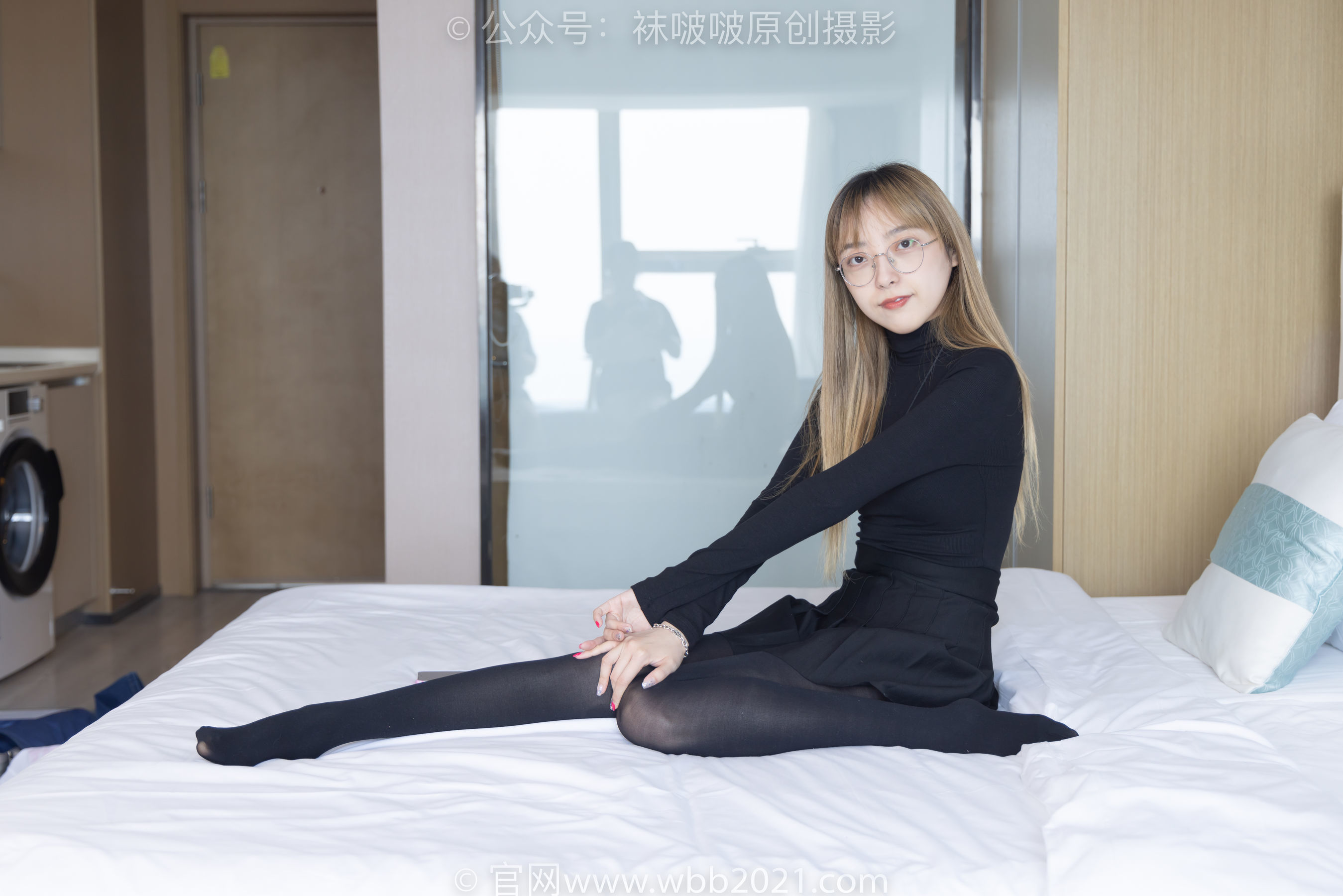 图片[91]-BoBoSocks袜啵啵 No.255 稚予 -皮鞋、厚黑丝[144P]-六色网