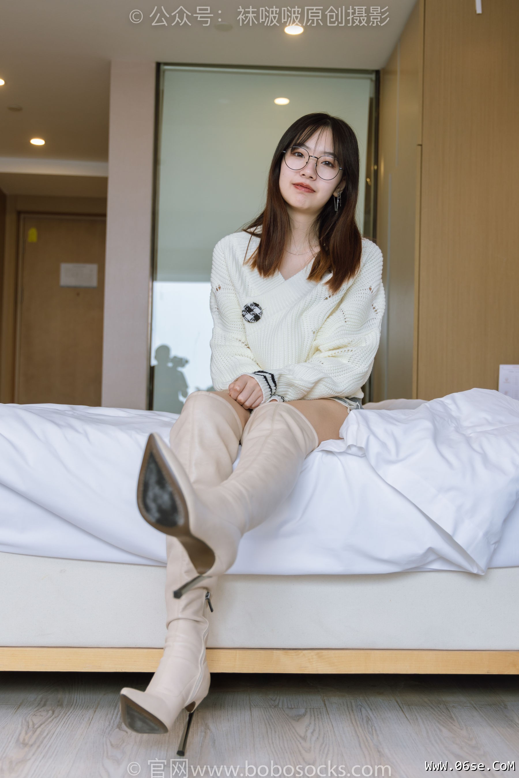 图片[141]-BoBoSocks袜啵啵 No.222 小甜豆-长靴、白棉袜、裸足[180P]-六色网
