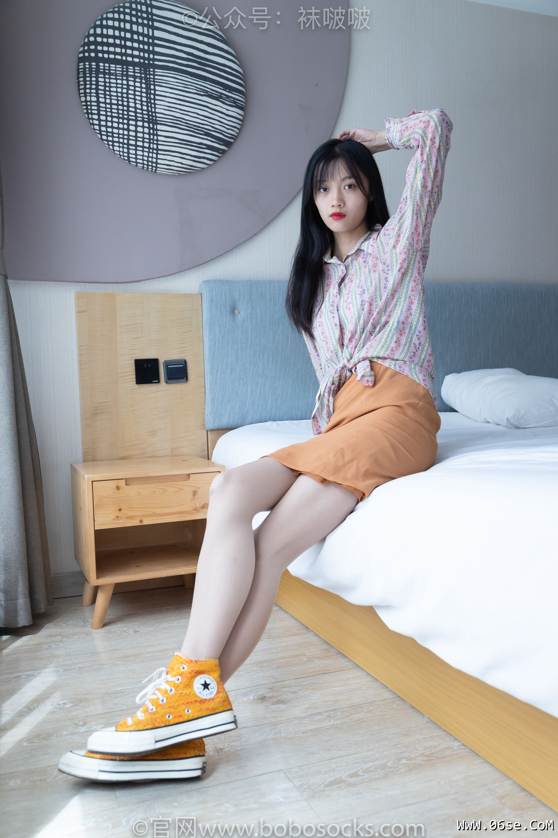 图片[5]-BoBoSocks袜啵啵 No.008 涵涵-帆布鞋、白色短棉袜、肉丝[139P]-六色网