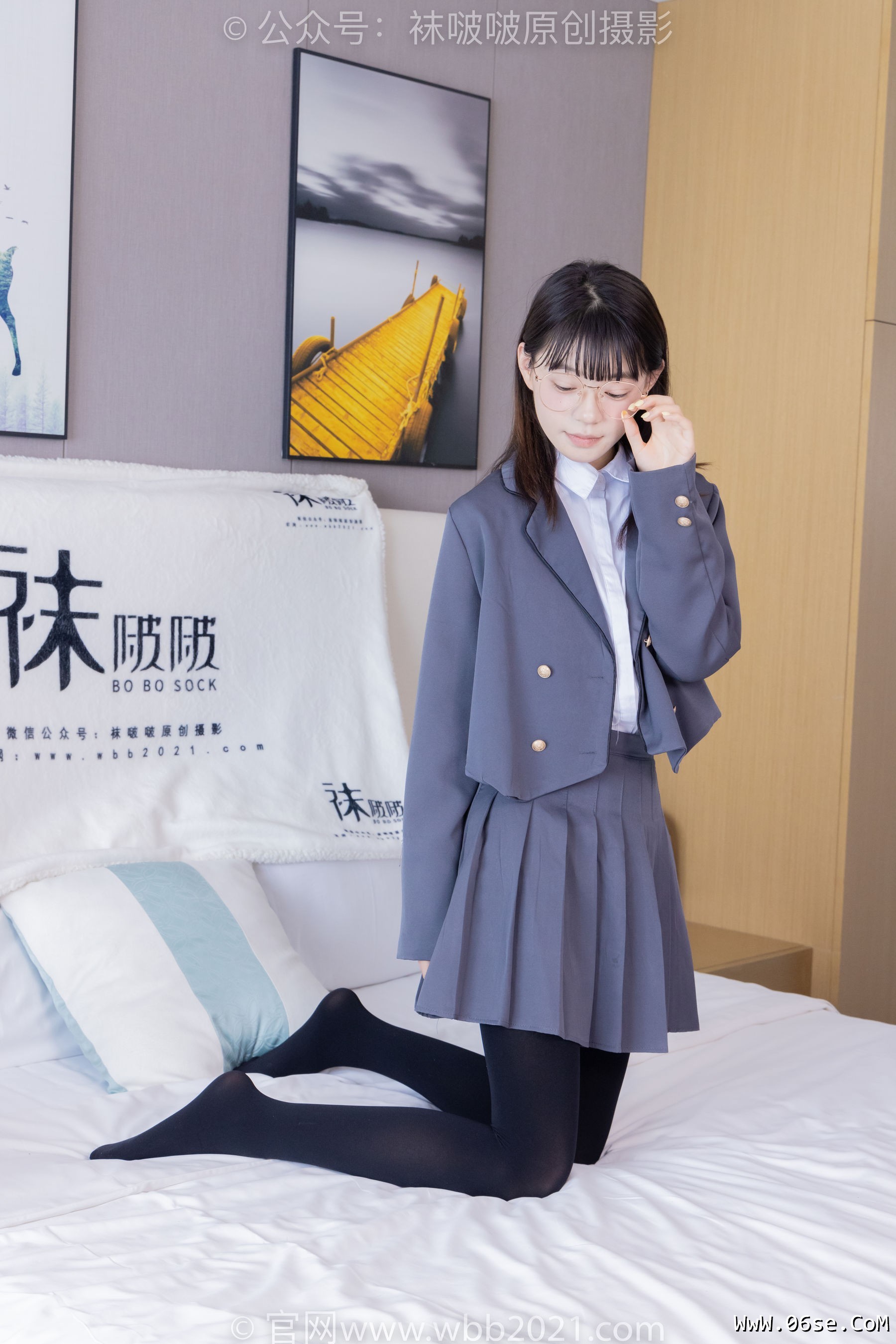 图片[101]-BoBoSocks袜啵啵 No.402 糯米 -皮鞋、厚黑丝、学院jk[140P]-六色网