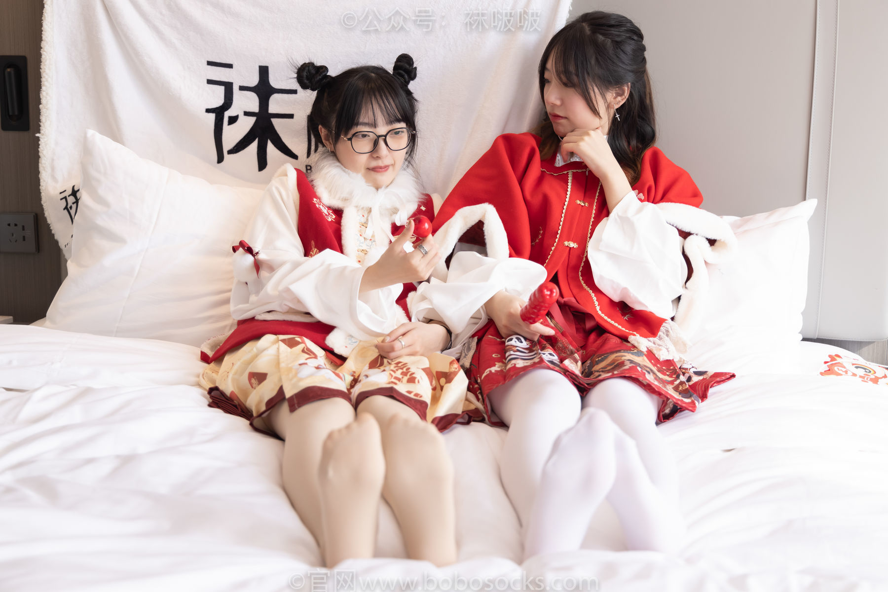 图片[47]-BoBoSocks袜啵啵 No.054 小甜豆与稚予-给大家拜年啦[139P]-六色网