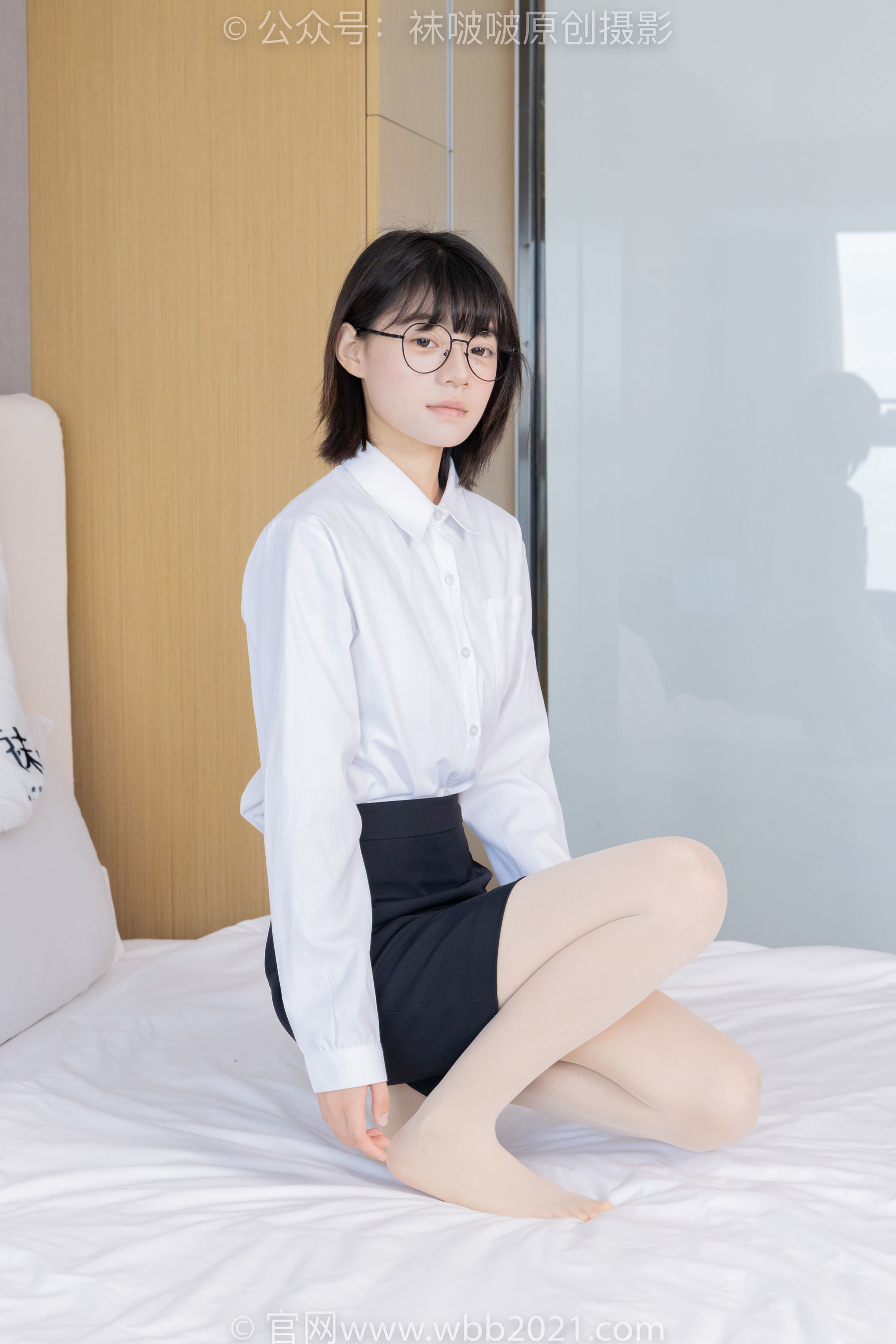 图片[4]-BoBoSocks袜啵啵 No.436 糯米 -OL制服、两双平底鞋、薄黑丝、厚肉丝[150P]-六色网