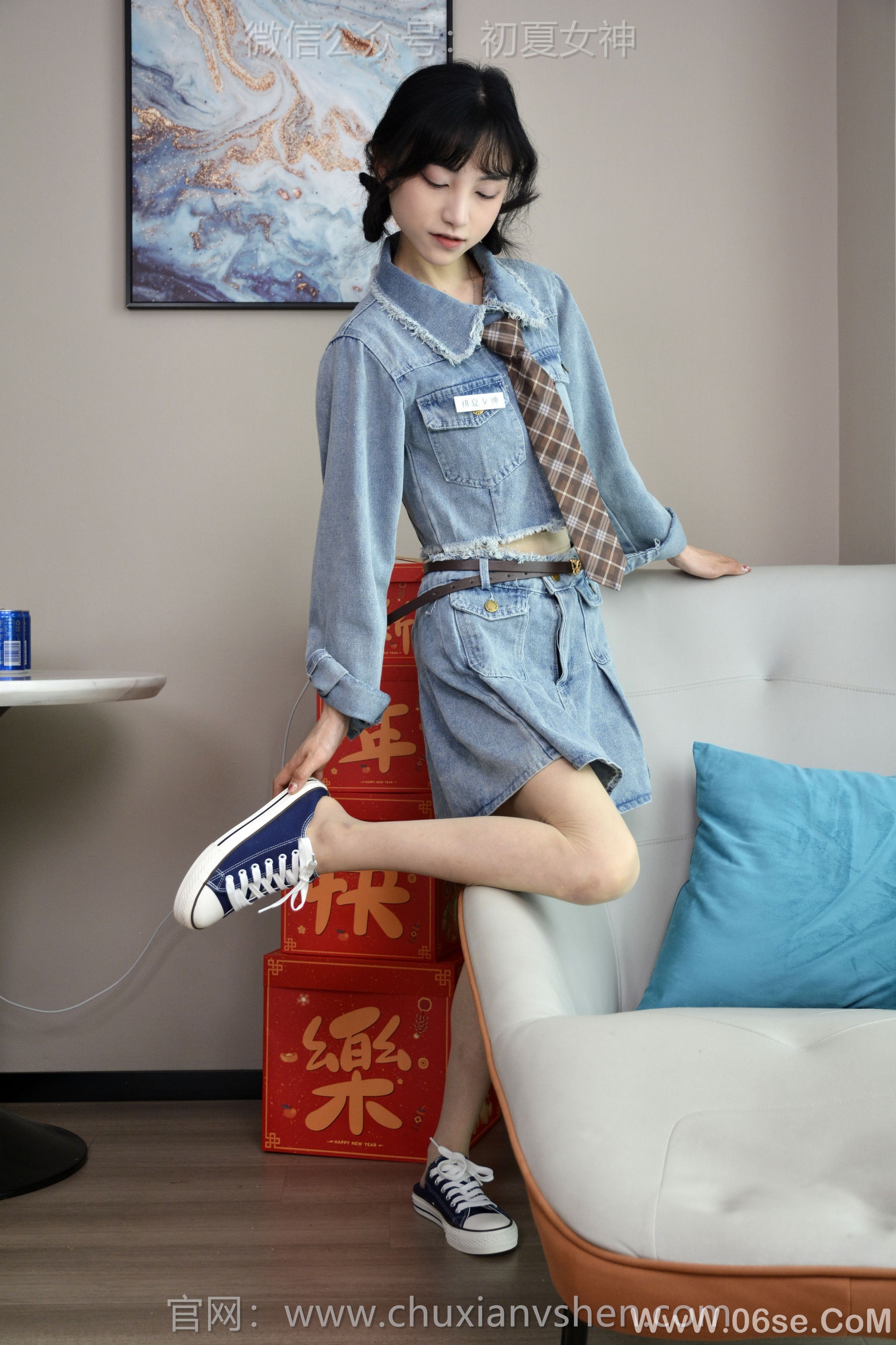 图片[136]-初夏女神 No.247 柒柒 浪漫牛仔[140P]-六色网
