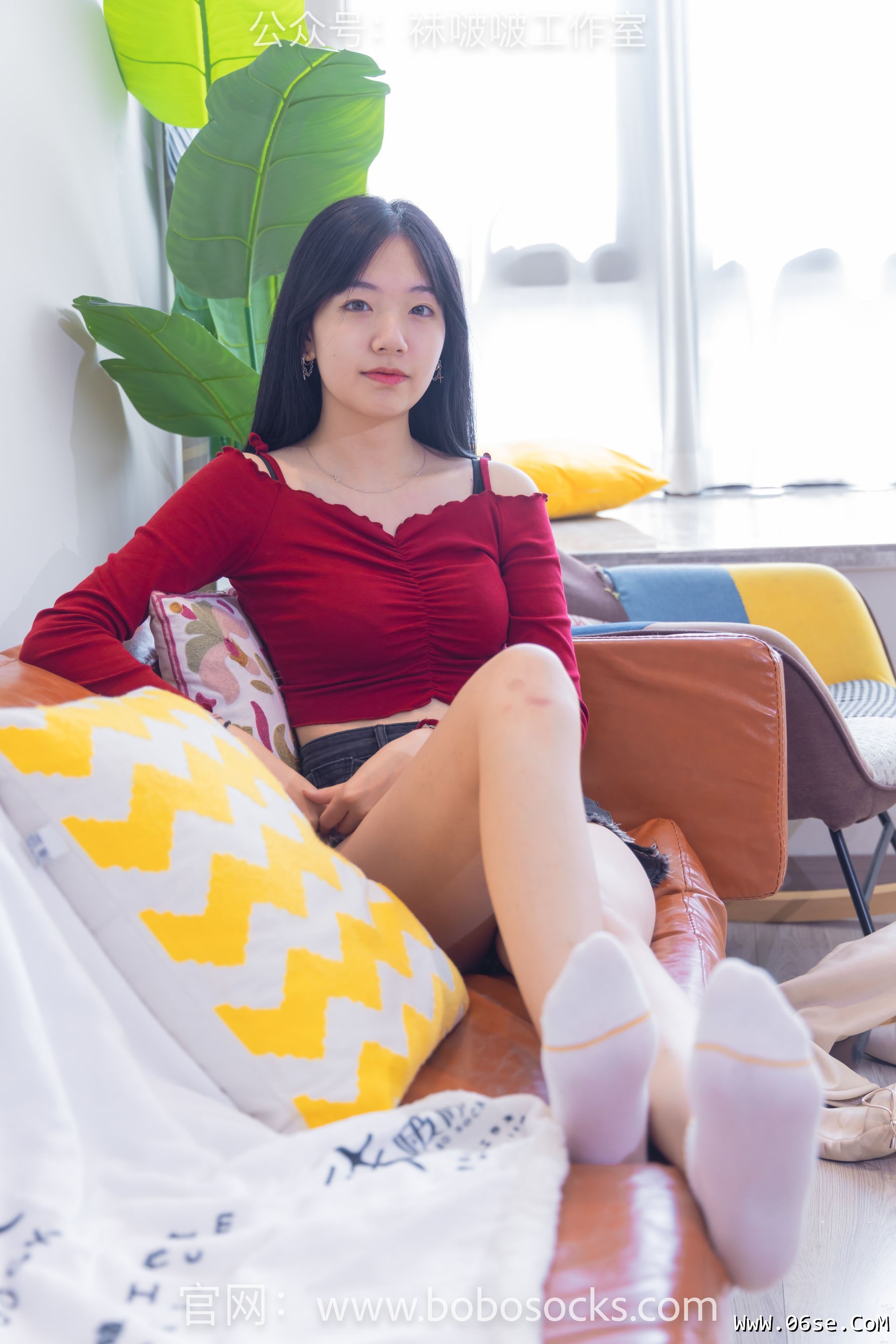 图片[7]-BoBoSocks袜啵啵 No.120 小甜豆-高跟长靴、白棉袜、裸足[170P]-六色网
