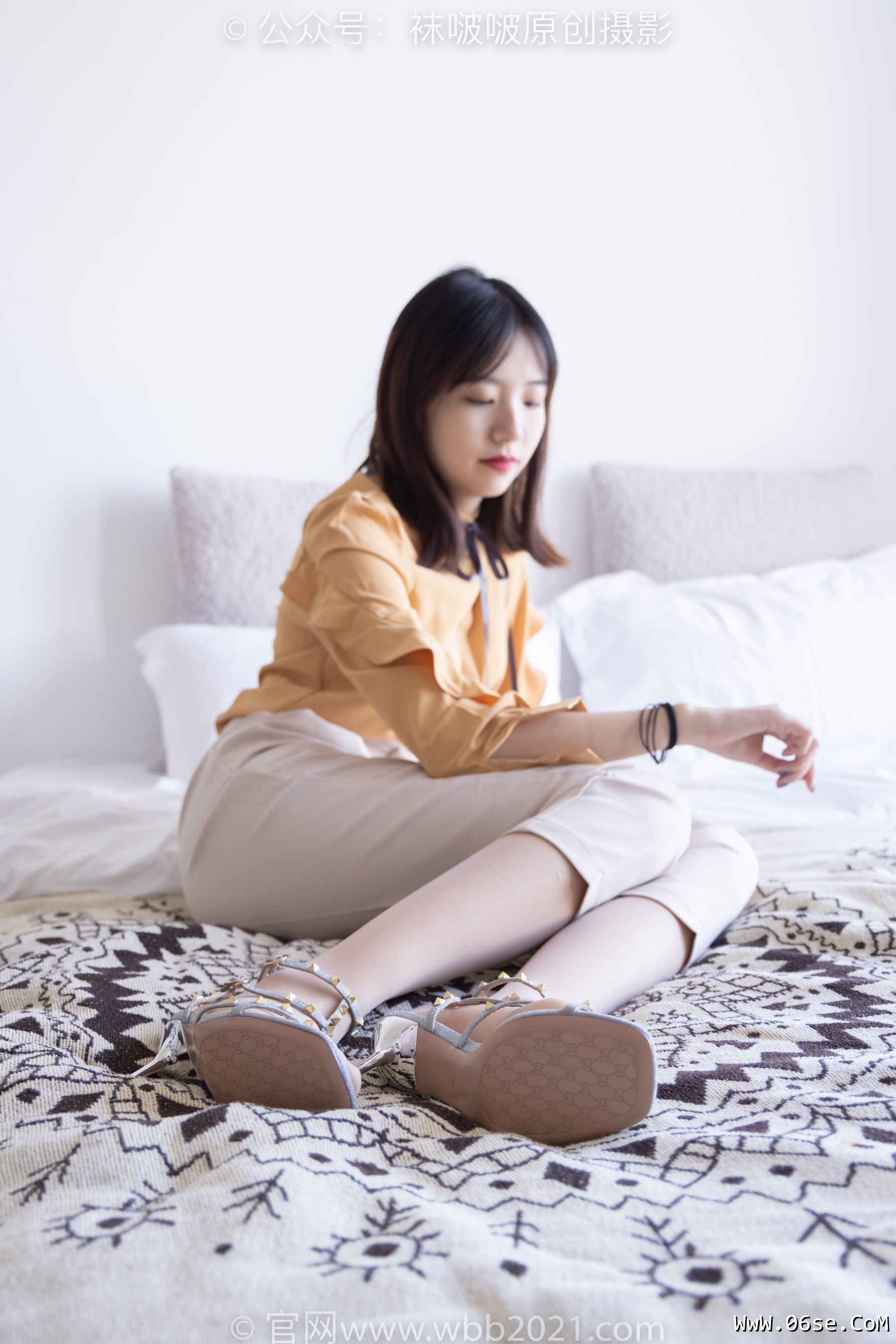 图片[90]-BoBoSocks袜啵啵 No.240 小甜豆-三双高跟鞋、肉丝、裸足[156P]-六色网