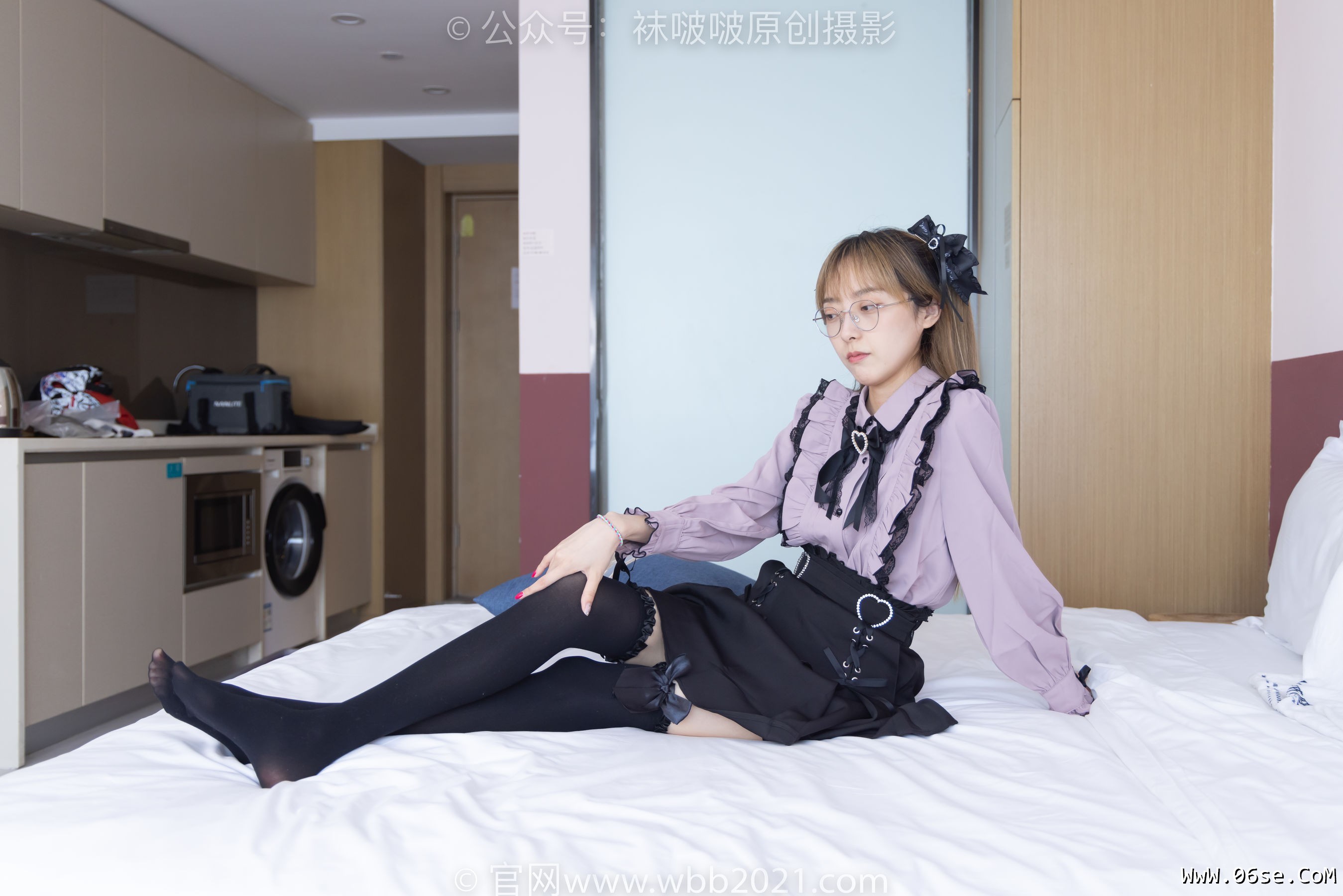 图片[115]-BoBoSocks袜啵啵 No.247 稚予 -皮鞋、黑丝大腿袜、地雷系女友[159P]-六色网