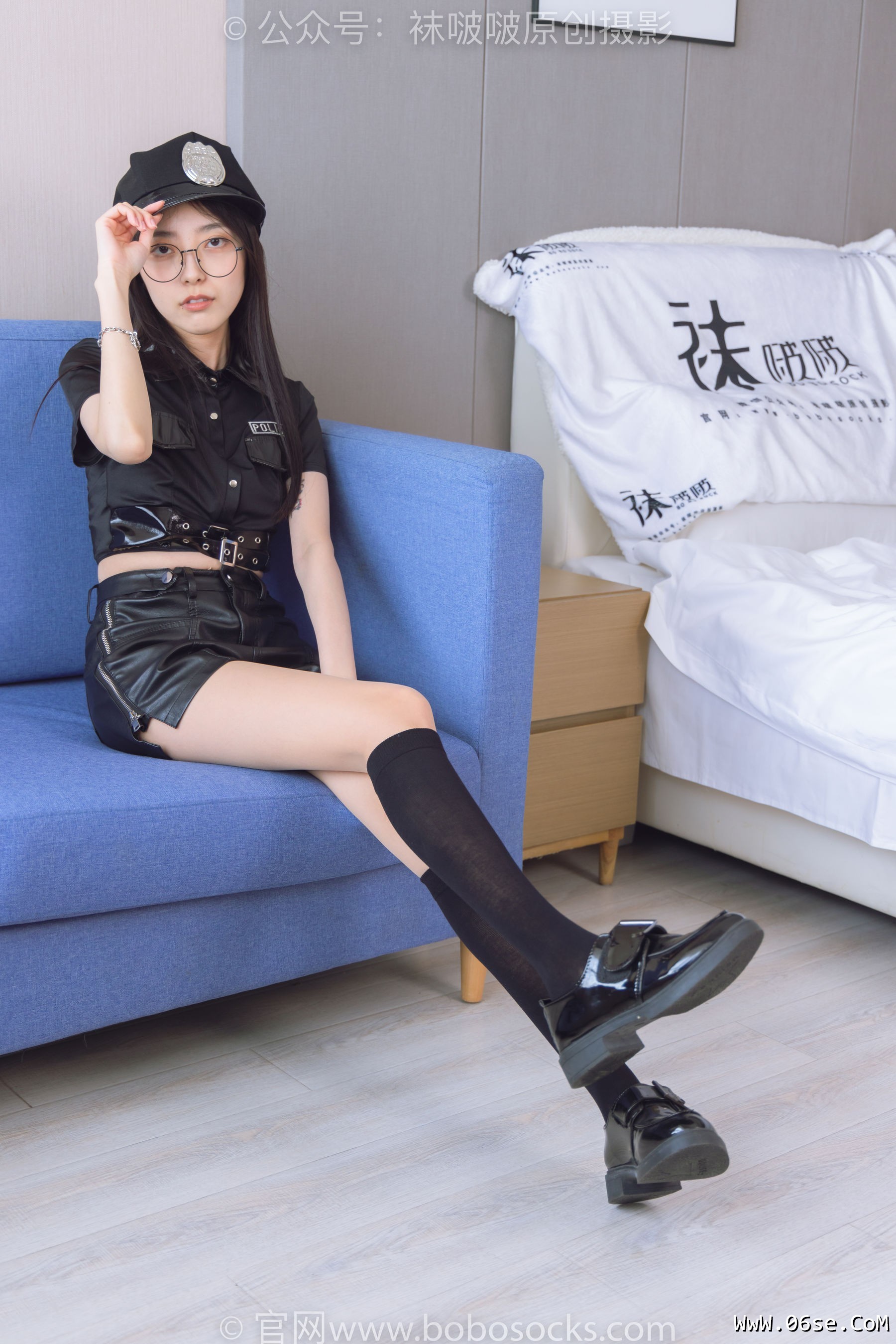 图片[49]-BoBoSocks袜啵啵 No.198 稚予-皮鞋、黑色小腿袜、高跟鞋、肉丝[138P]-六色网