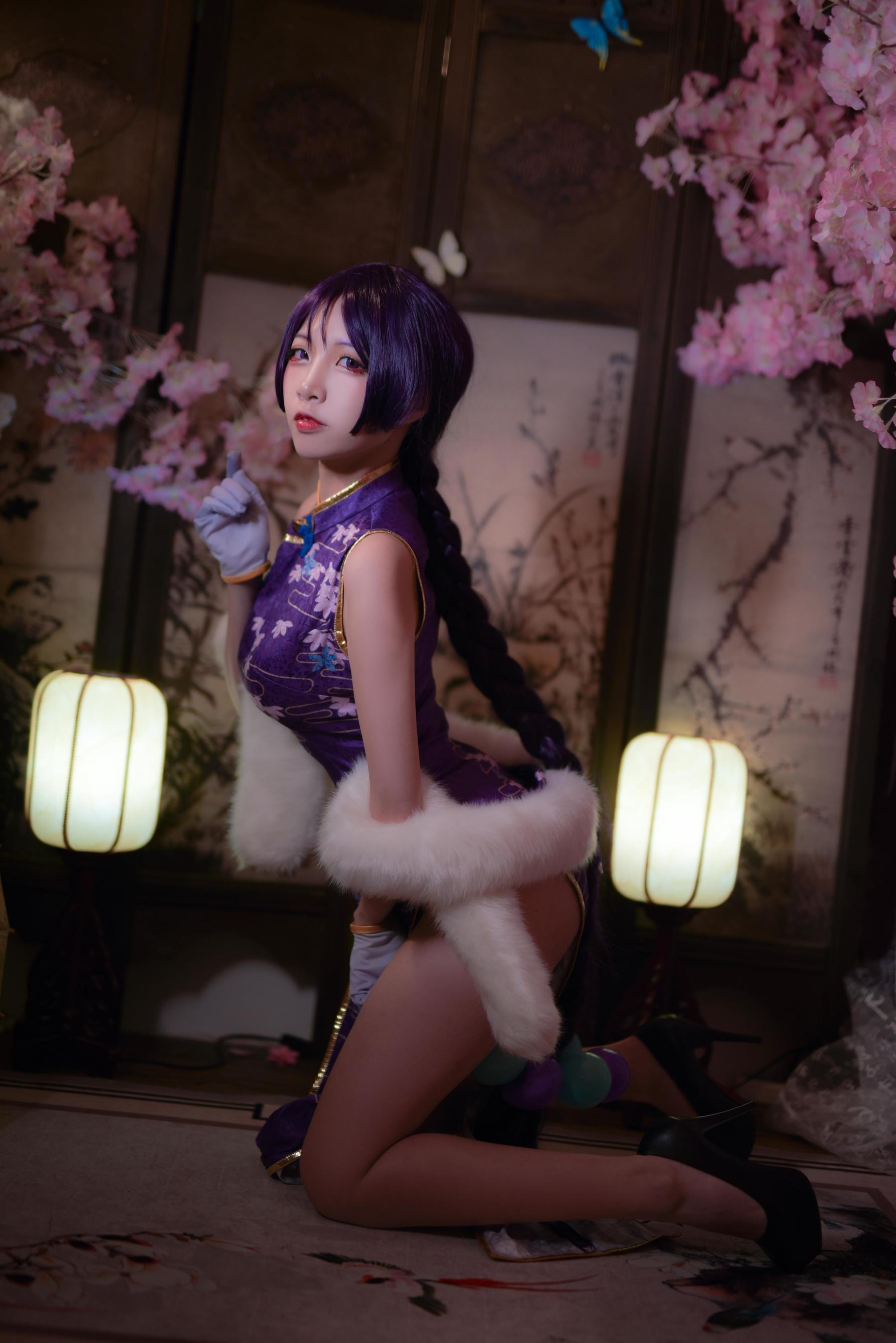图片[15]-人气Coser二佐Nisa Fate奶光旗袍[20P]-六色网