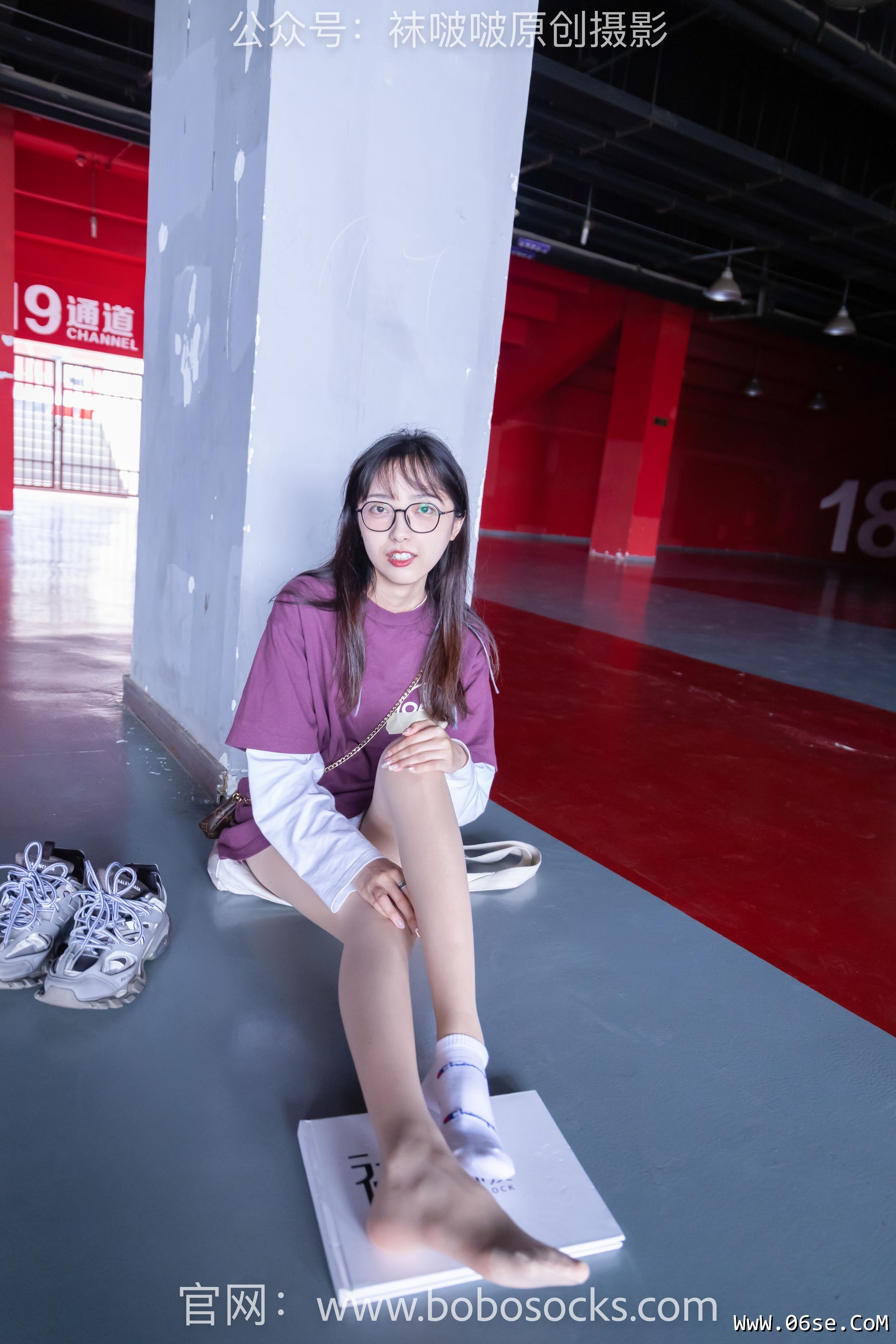 图片[114]-BoBoSocks袜啵啵 积分限定作品010 稚予-巴黎世家运动鞋、白棉袜、肉丝[144P]-六色网