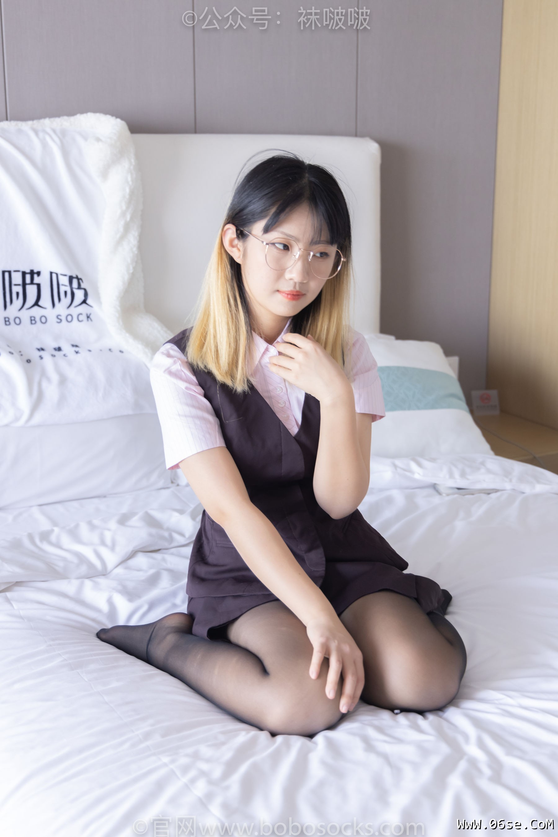 图片[99]-BoBoSocks袜啵啵 No.065 砂糖-招行制服、高跟鞋、黑丝[140P]-六色网