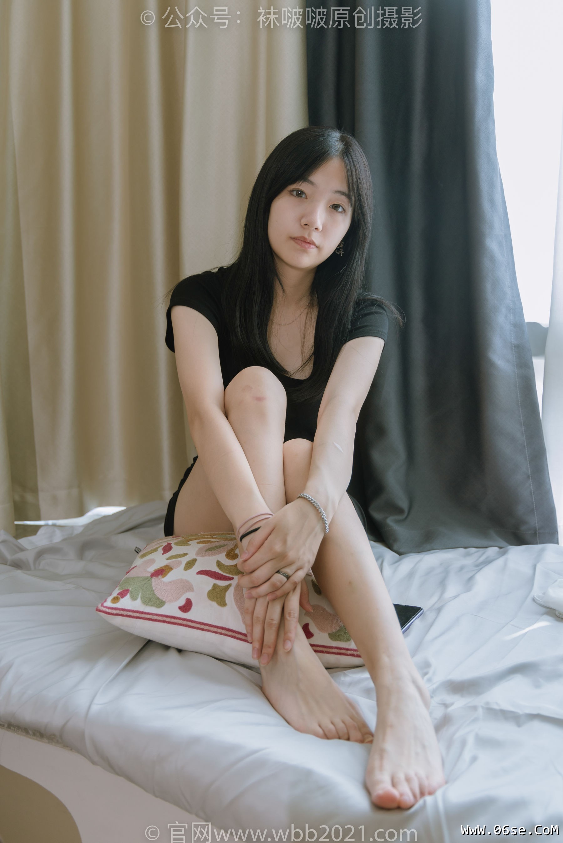 图片[39]-BoBoSocks袜啵啵 No.363 小甜豆 -两双平底鞋、黑色船袜、裸足[140P]-六色网