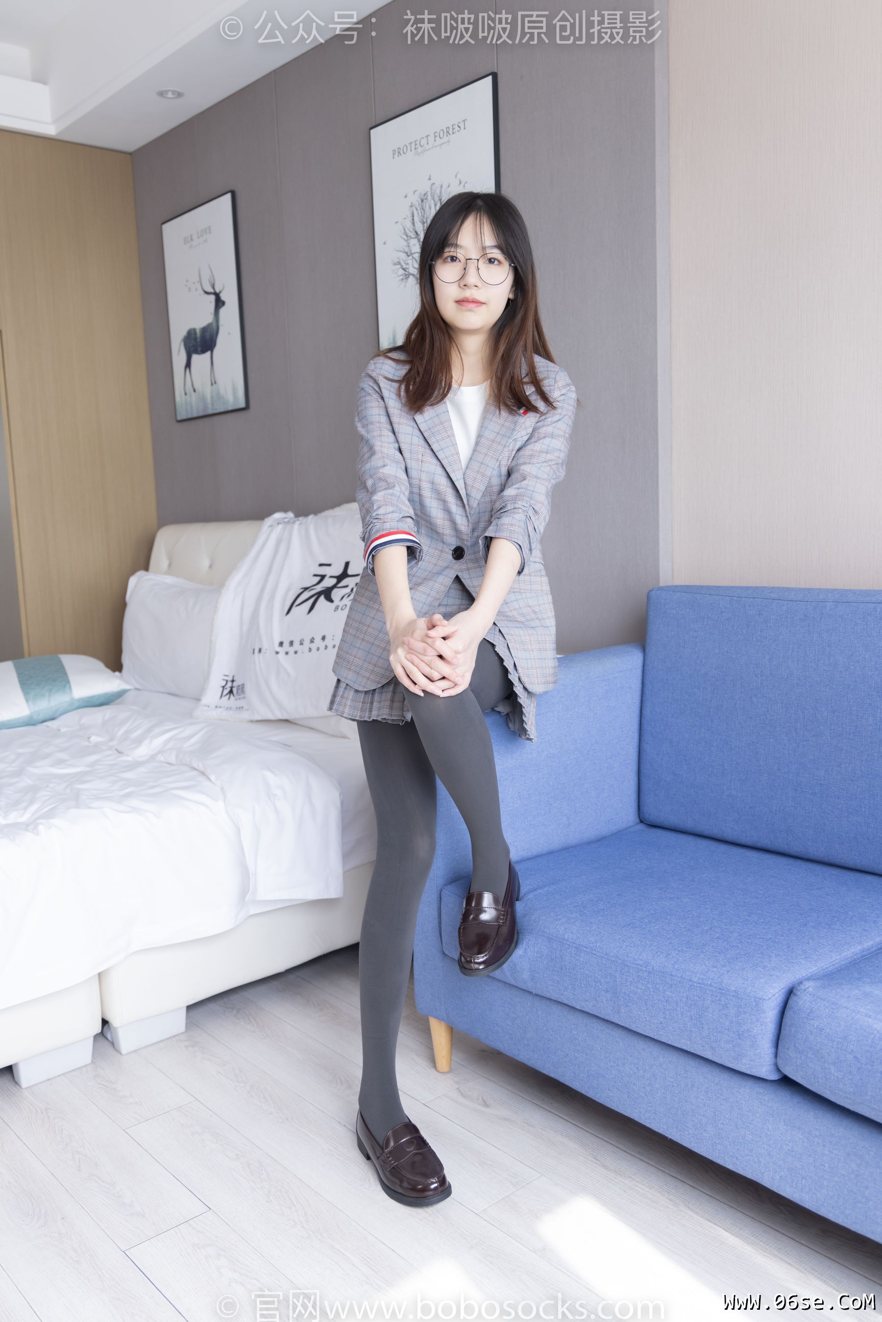 图片[35]-BoBoSocks袜啵啵 No.210 小甜豆 -皮鞋、厚灰丝、ol装[140P]-六色网