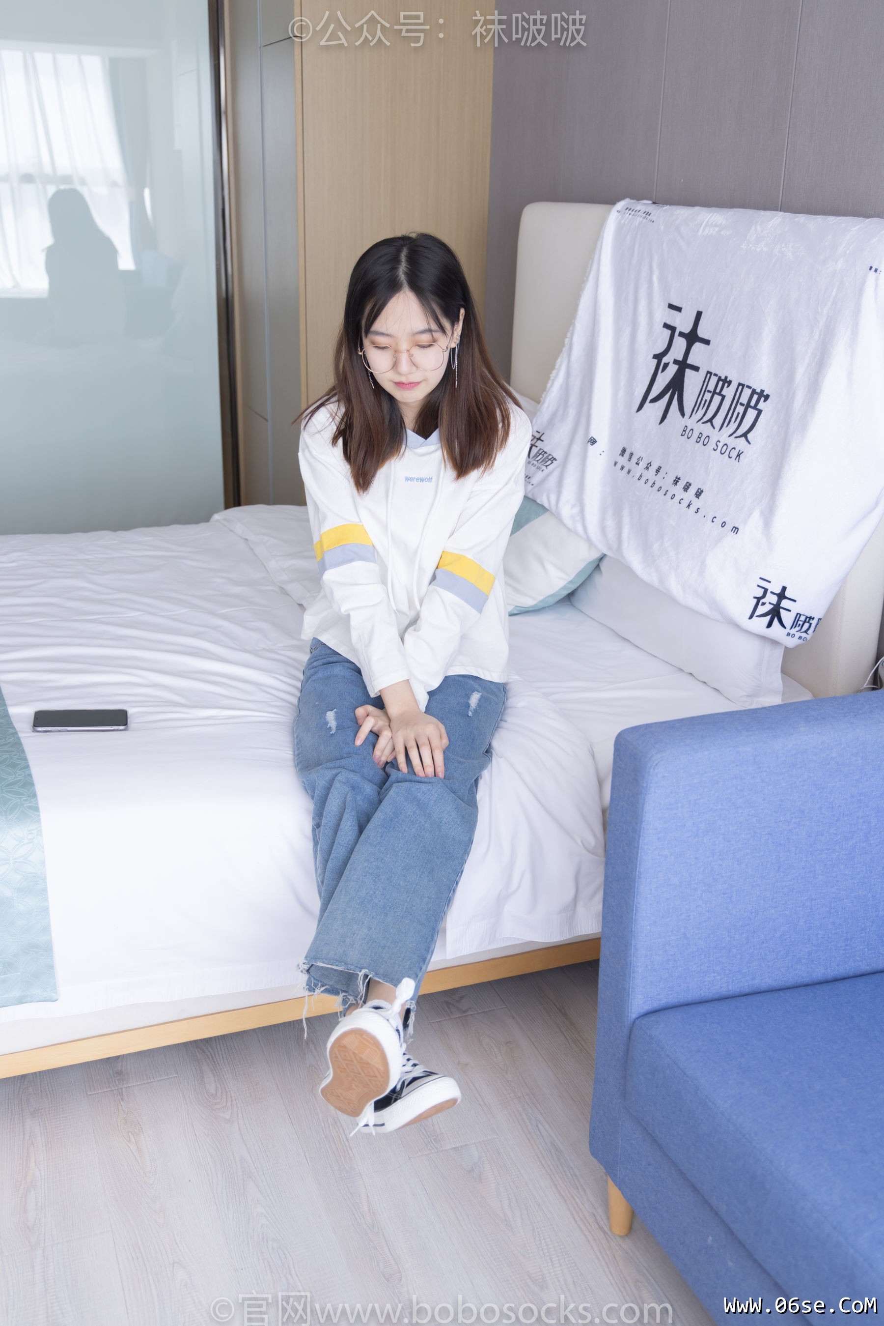 图片[4]-BoBoSocks袜啵啵 No.080 小甜豆-帆布鞋、白棉袜、肉丝[140P]-六色网