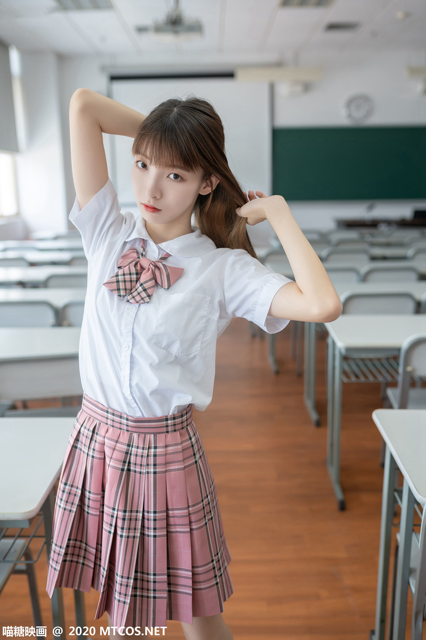 图片[42]-[喵糖映画] JKL.009 粉格JK制服 [49P]-六色网