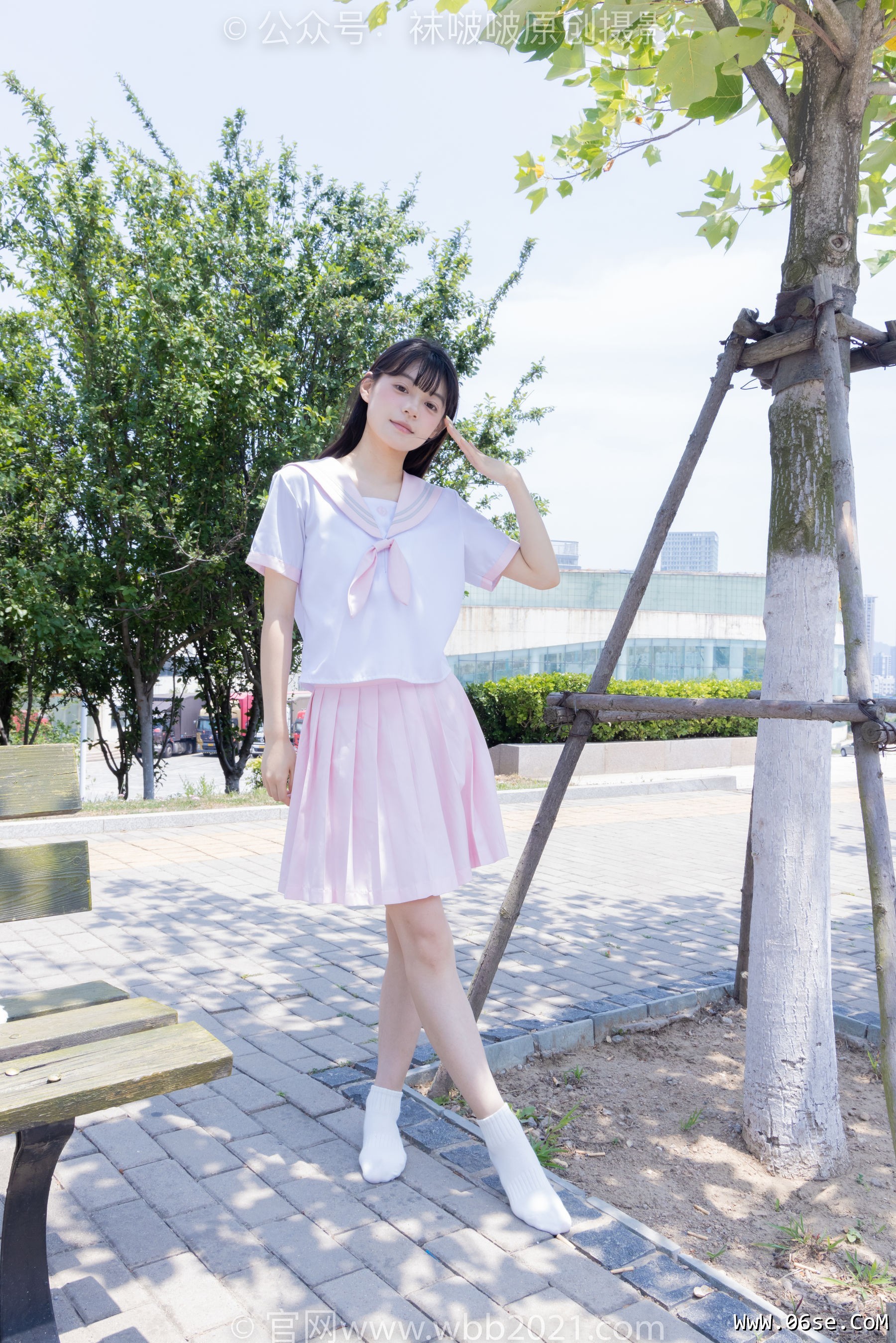 图片[125]-BoBoSocks袜啵啵 No.399 糯米 -皮鞋、白棉袜、jk制服[145P]-六色网