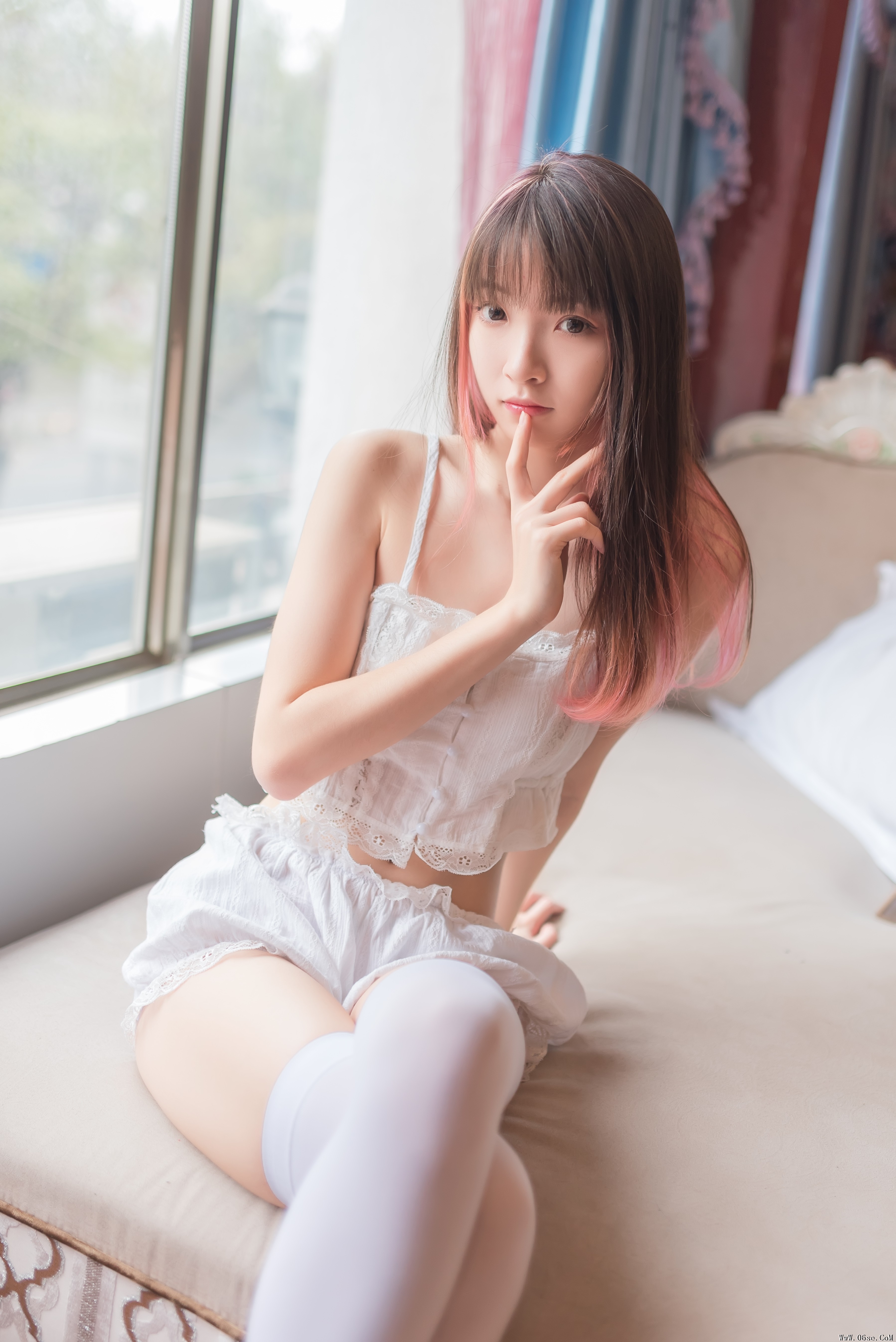 图片[24]-喵糖映画 VOL.249 蕾花睡衣 [49P-247MB]-六色网