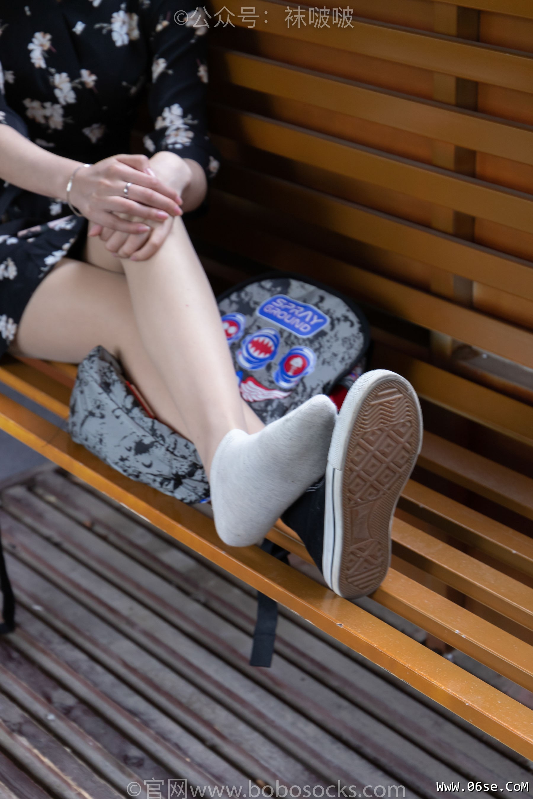 图片[62]-BoBoSocks袜啵啵 No.013 小甜豆-匡威帆布鞋、浅灰色短棉袜、肉丝[132P]-六色网