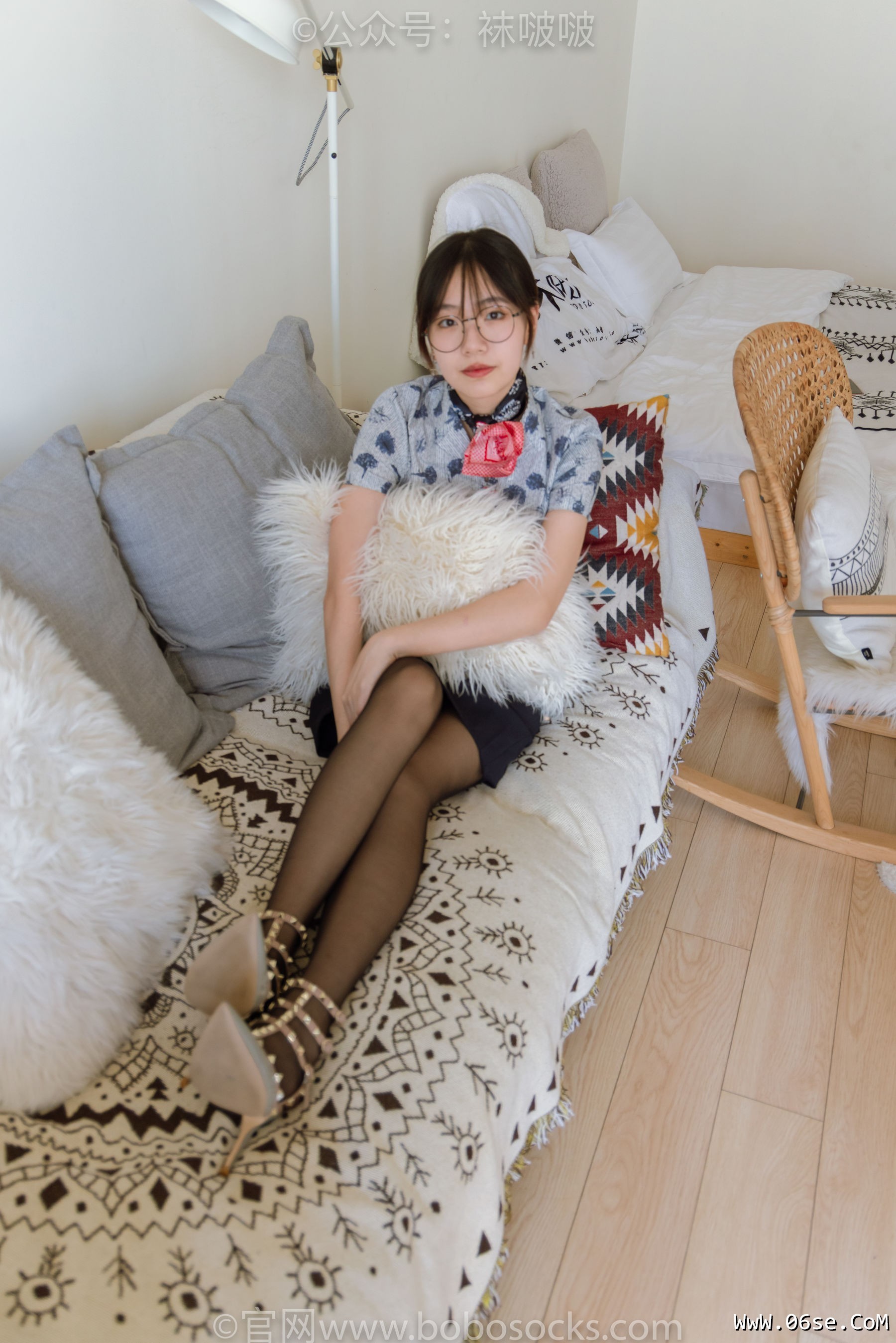 图片[38]-BoBoSocks袜啵啵 No.087 小甜豆-空姐制服、高跟鞋、黑丝[130P]-六色网