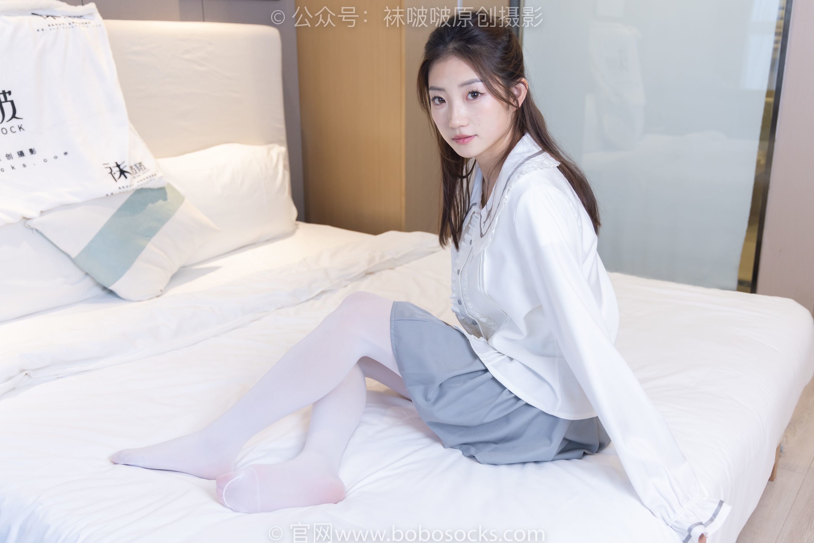 图片[23]-BoBoSocks袜啵啵 No.211 小沫 -高跟鞋、厚白丝[142P]-六色网