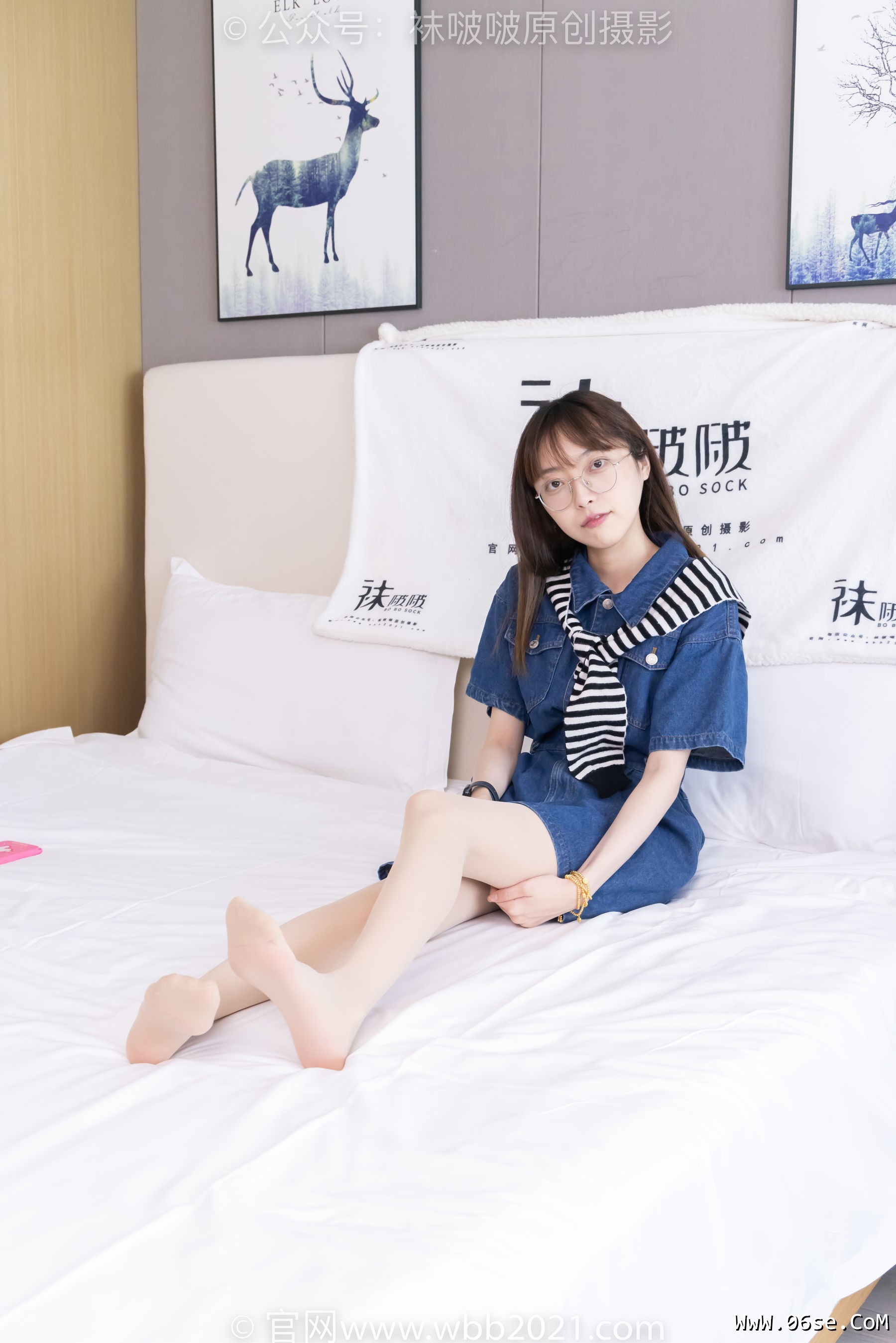 图片[136]-BoBoSocks袜啵啵 No.435 稚予 -板鞋、运动鞋、白丝、肉丝[150P]-六色网