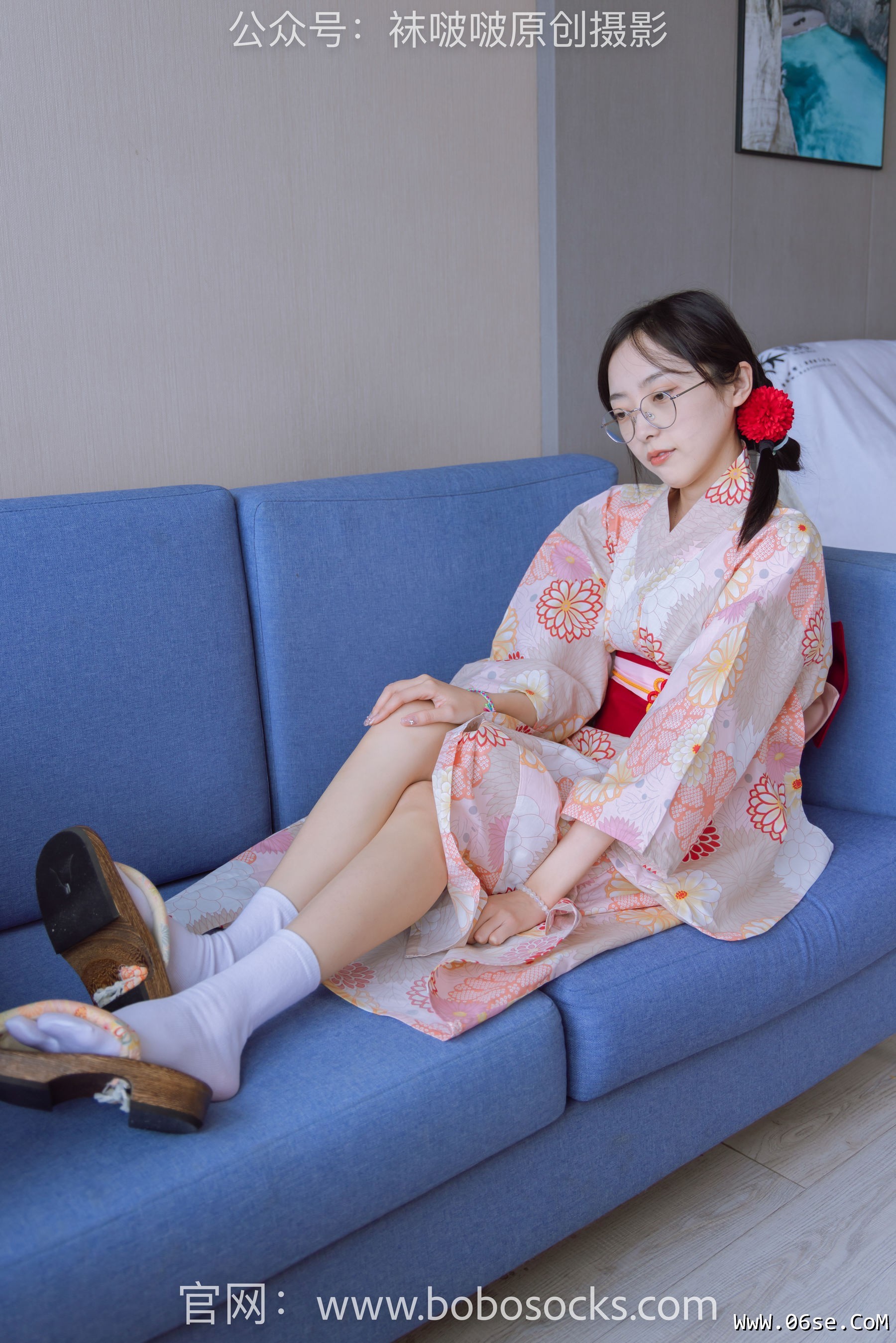 图片[91]-BoBoSocks袜啵啵 No.137 稚予-木屐、分指白棉袜、裸足、和风浴衣[170P]-六色网
