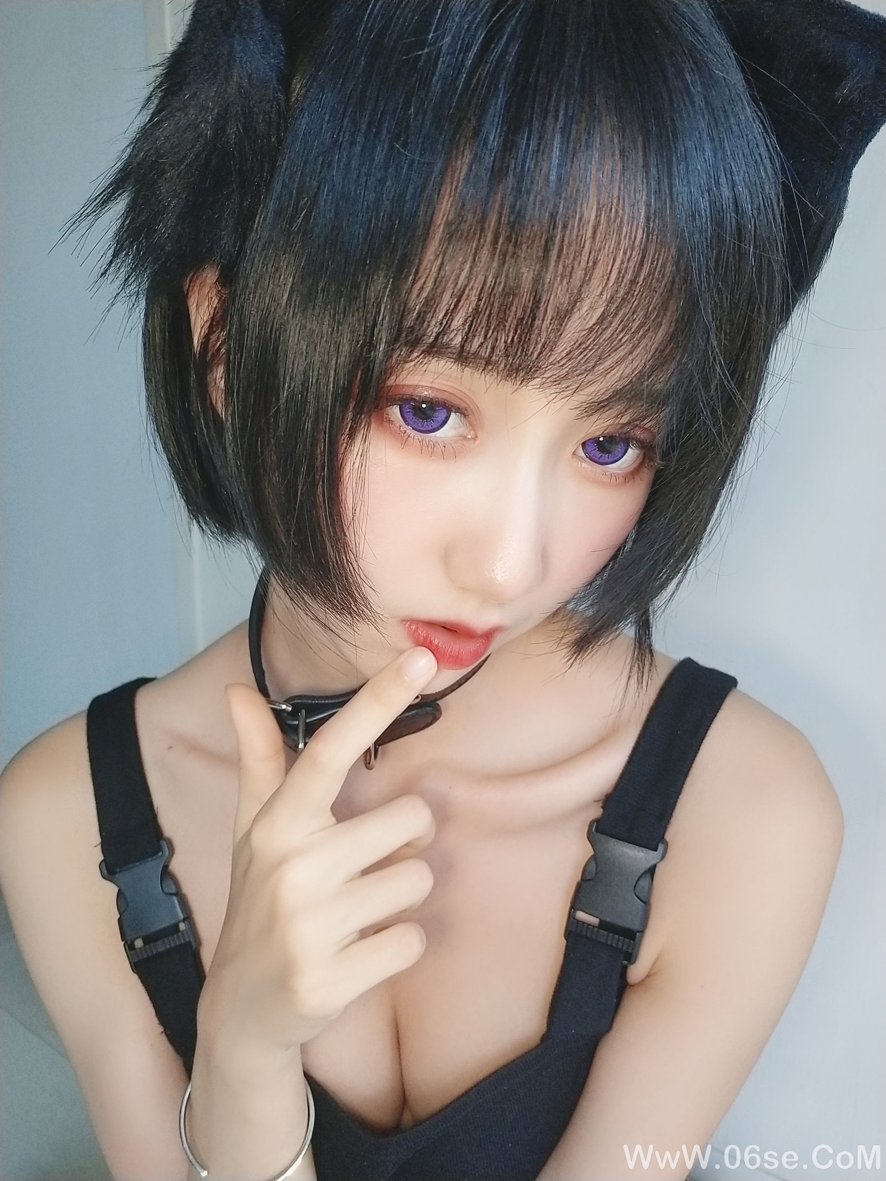 图片[44]-萌系小姐姐木绵绵OwO 不良猫[44P]-六色网