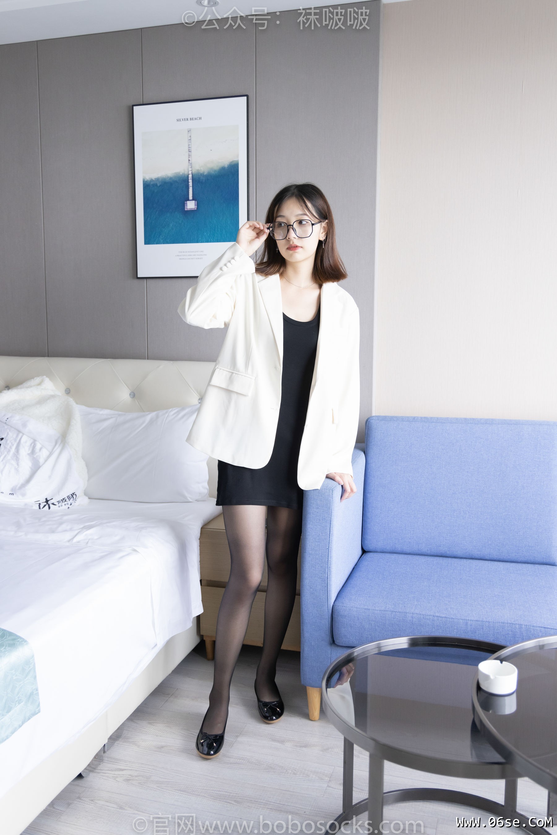 BoBoSocks袜啵啵 No.032 小甜豆-平底鞋、黑丝[140P]-六色网