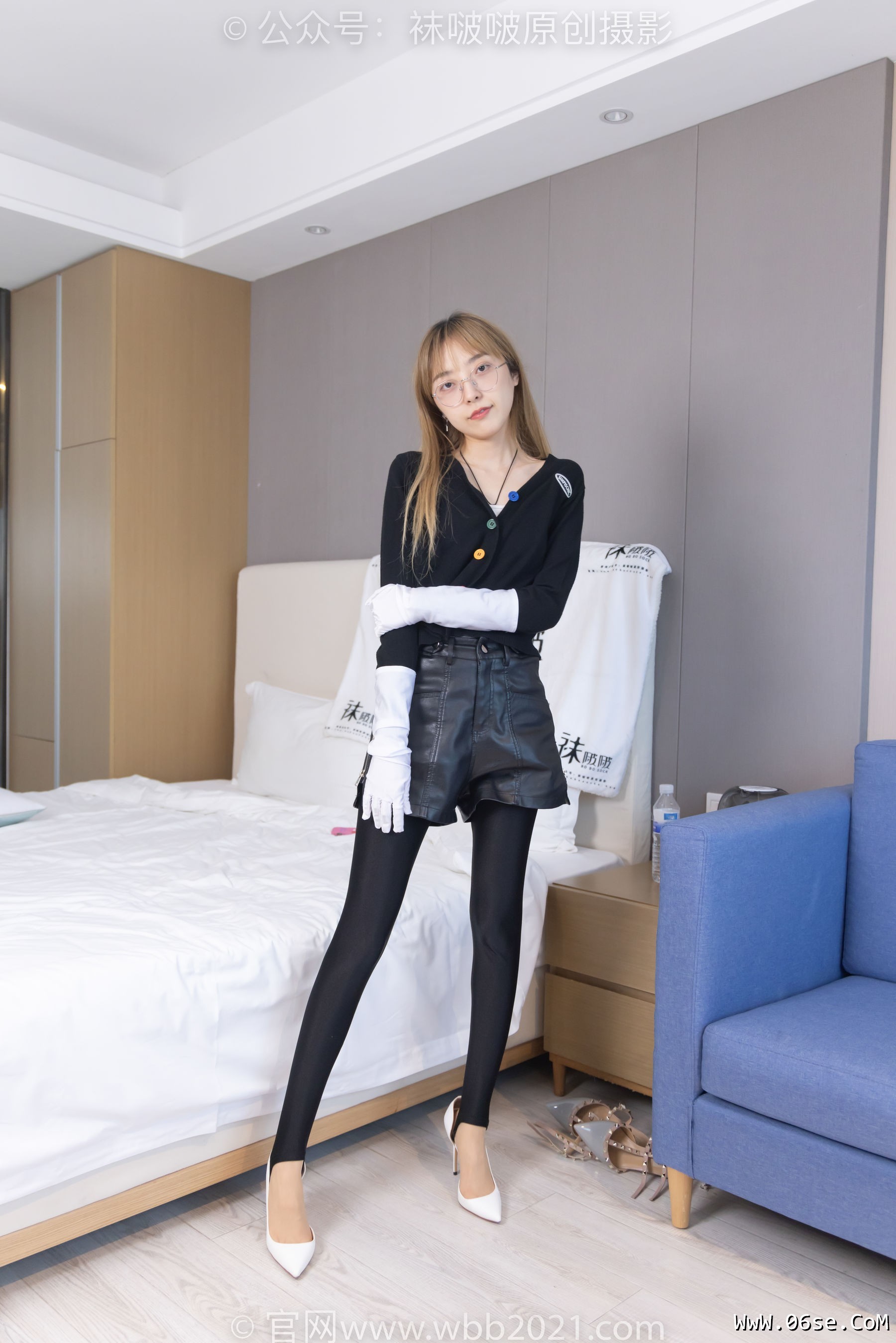 图片[74]-BoBoSocks袜啵啵 No.243 稚予 -两双高跟鞋、肉丝、踩脚裤[164P]-六色网
