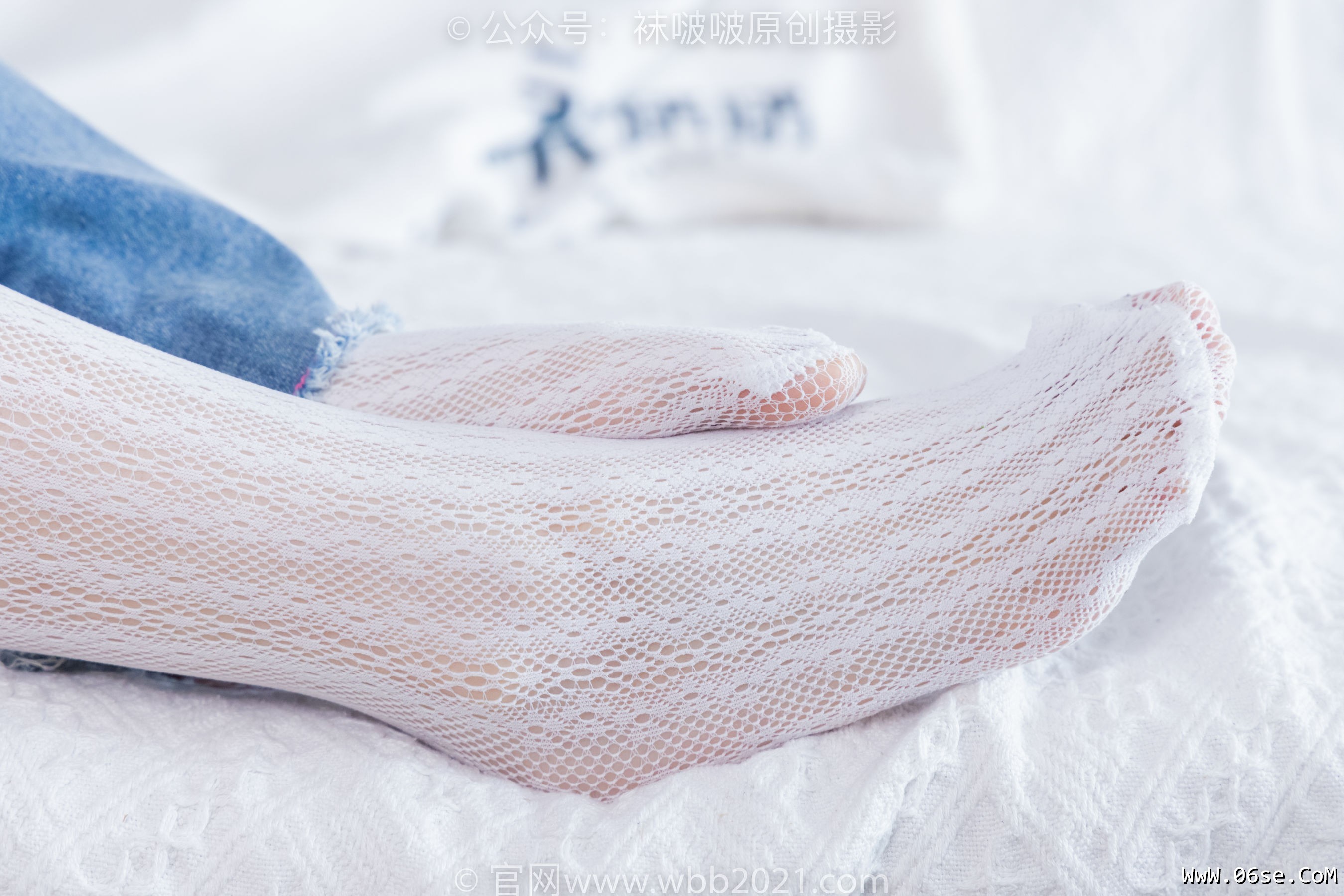 图片[99]-BoBoSocks袜啵啵 No.372 甜甜圈 -板鞋、白色蕾丝袜、可拆卸牛仔裤、裤里丝[140P]-六色网