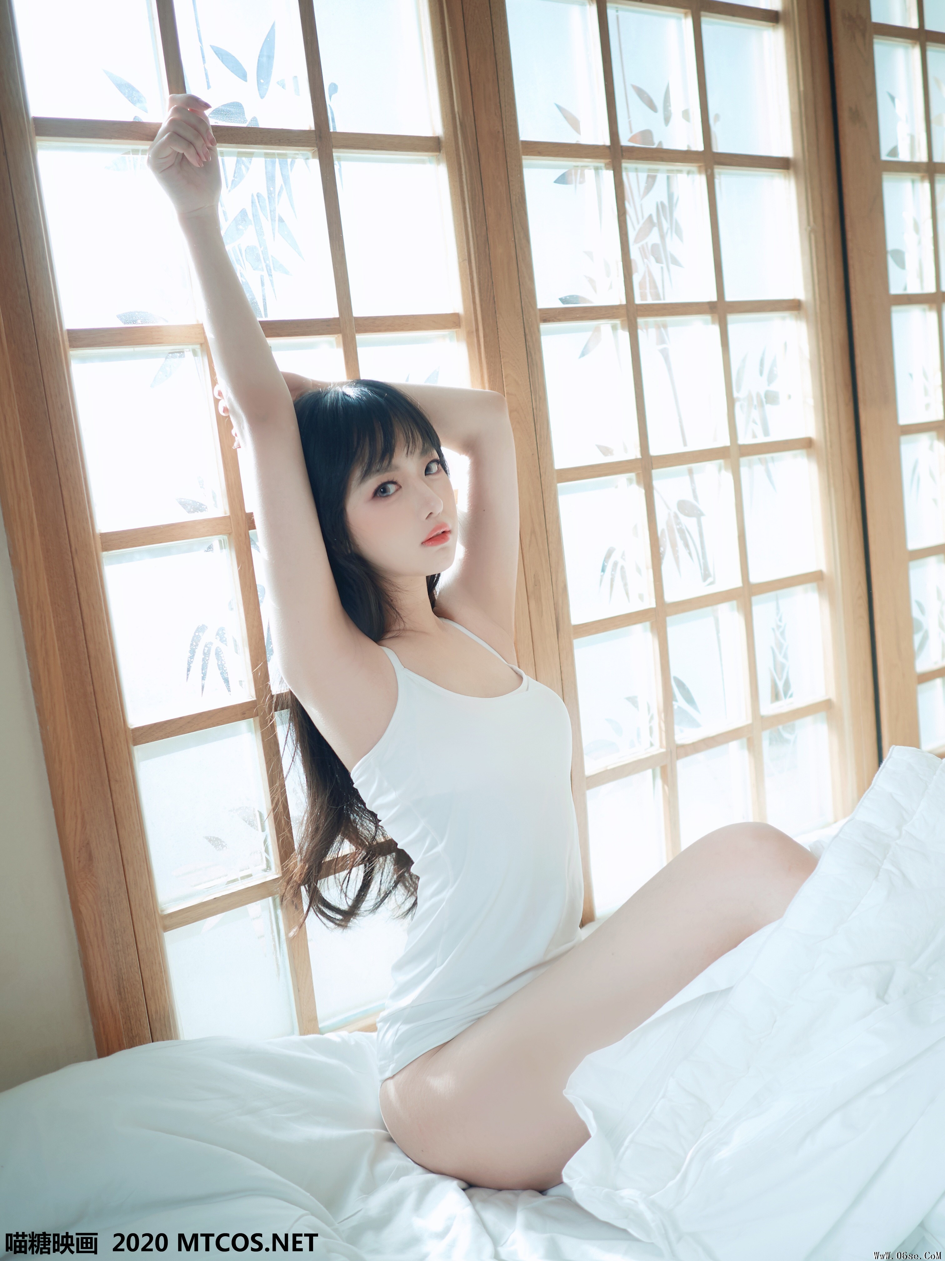 图片[5]-喵糖映画 VOL.143 日系白T私房[35P／180M]-六色网