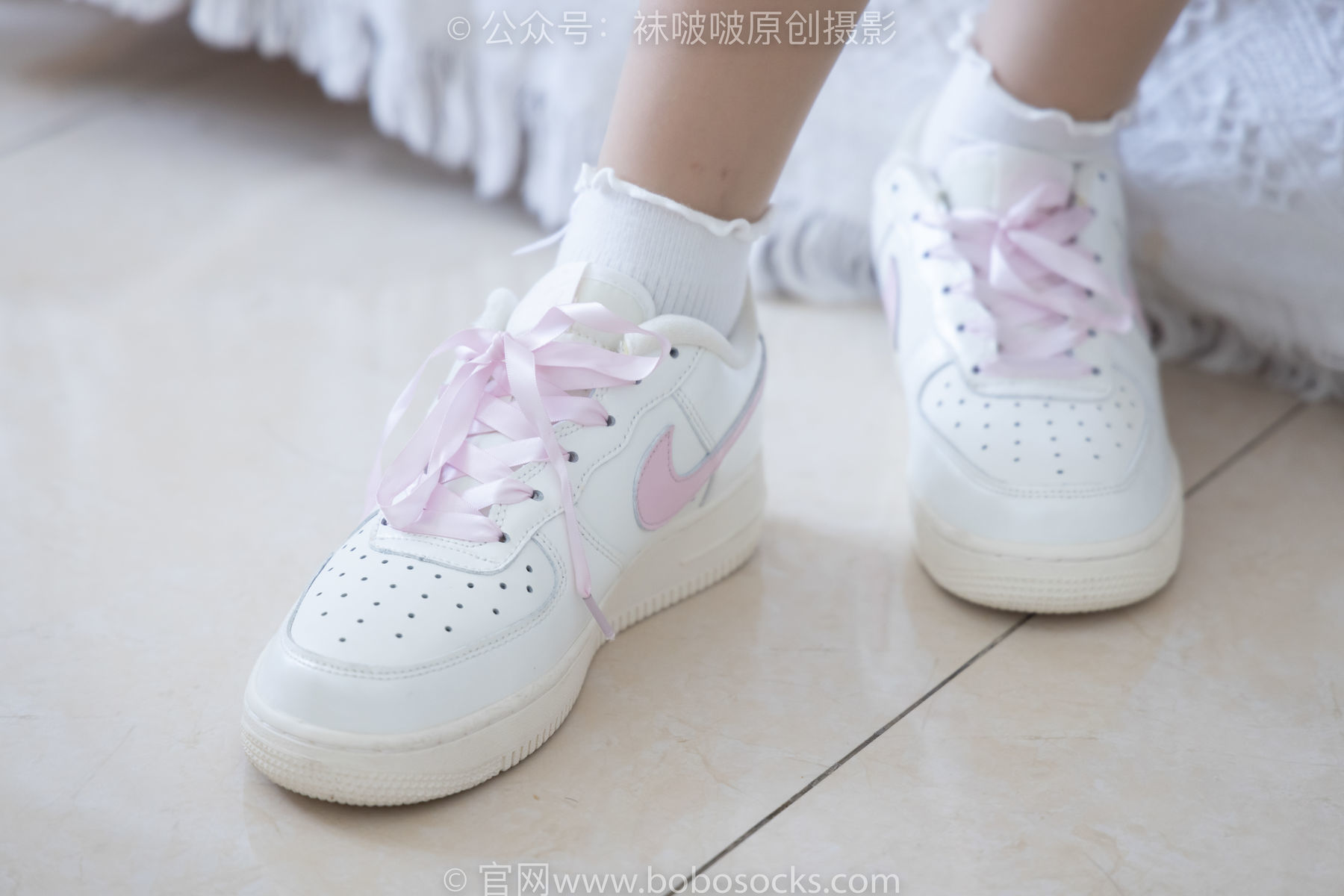 图片[41]-BoBoSocks袜啵啵 No.163 小甜豆-空军一号板鞋、白棉袜、肉丝[135P]-六色网