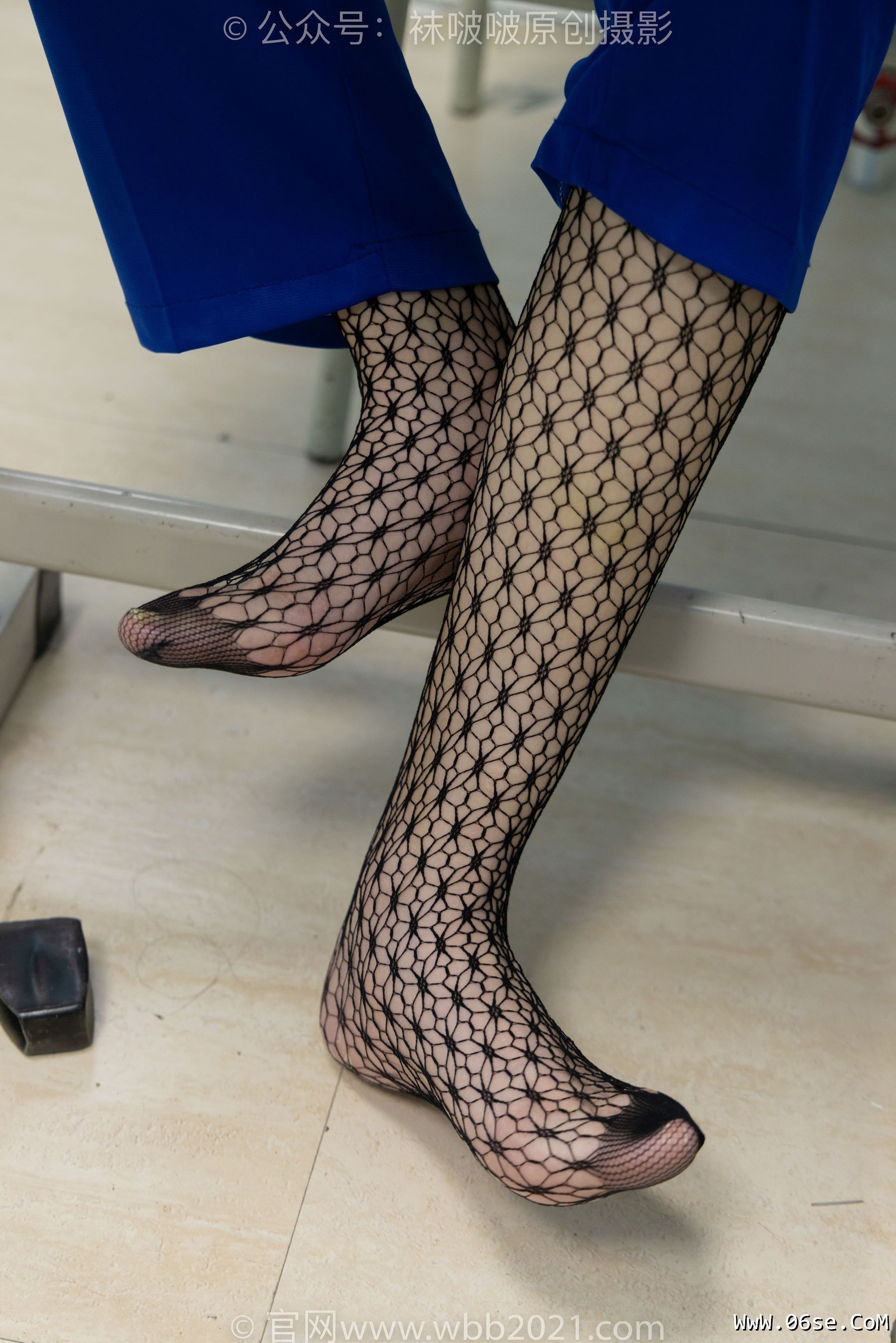 图片[50]-BoBoSocks袜啵啵 No.375 小甜豆 -高跟鞋、黑色蕾丝网袜、校服裤里丝[160P]-六色网