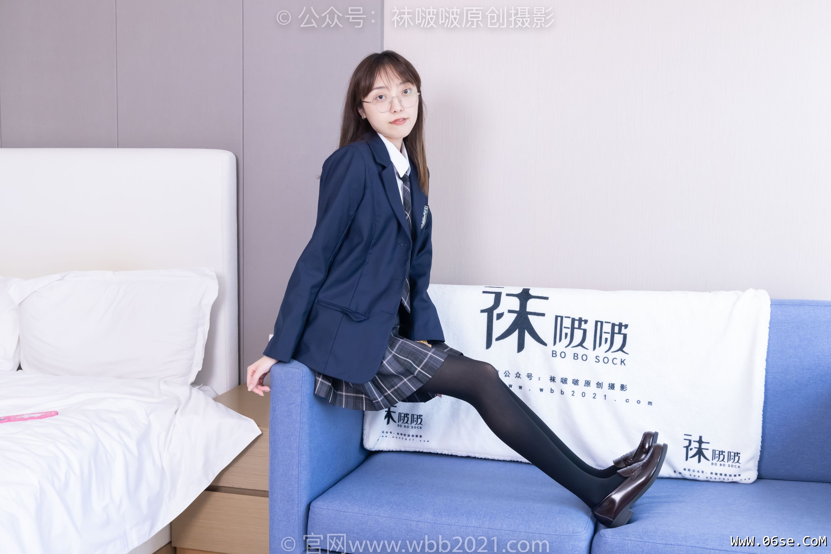 图片[13]-BoBoSocks袜啵啵 No.432 稚予 -皮鞋、厚黑丝、jk制服[184P]-六色网