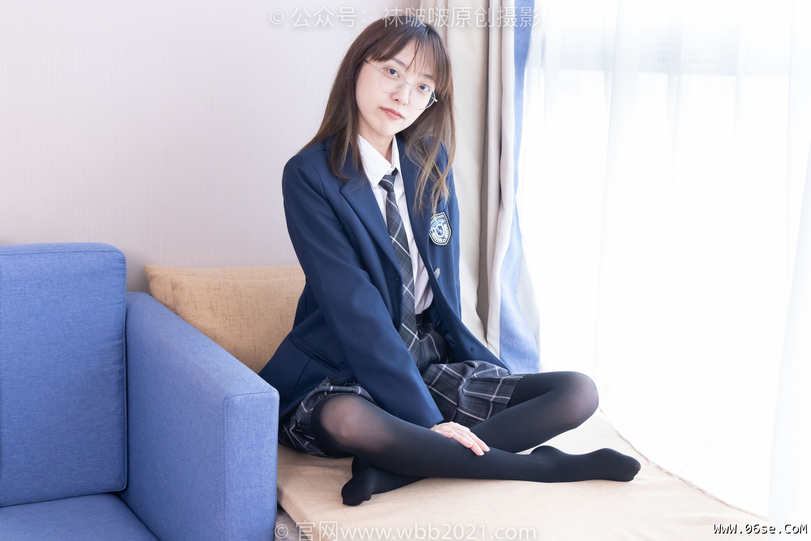 图片[148]-BoBoSocks袜啵啵 No.432 稚予 -皮鞋、厚黑丝、jk制服[184P]-六色网