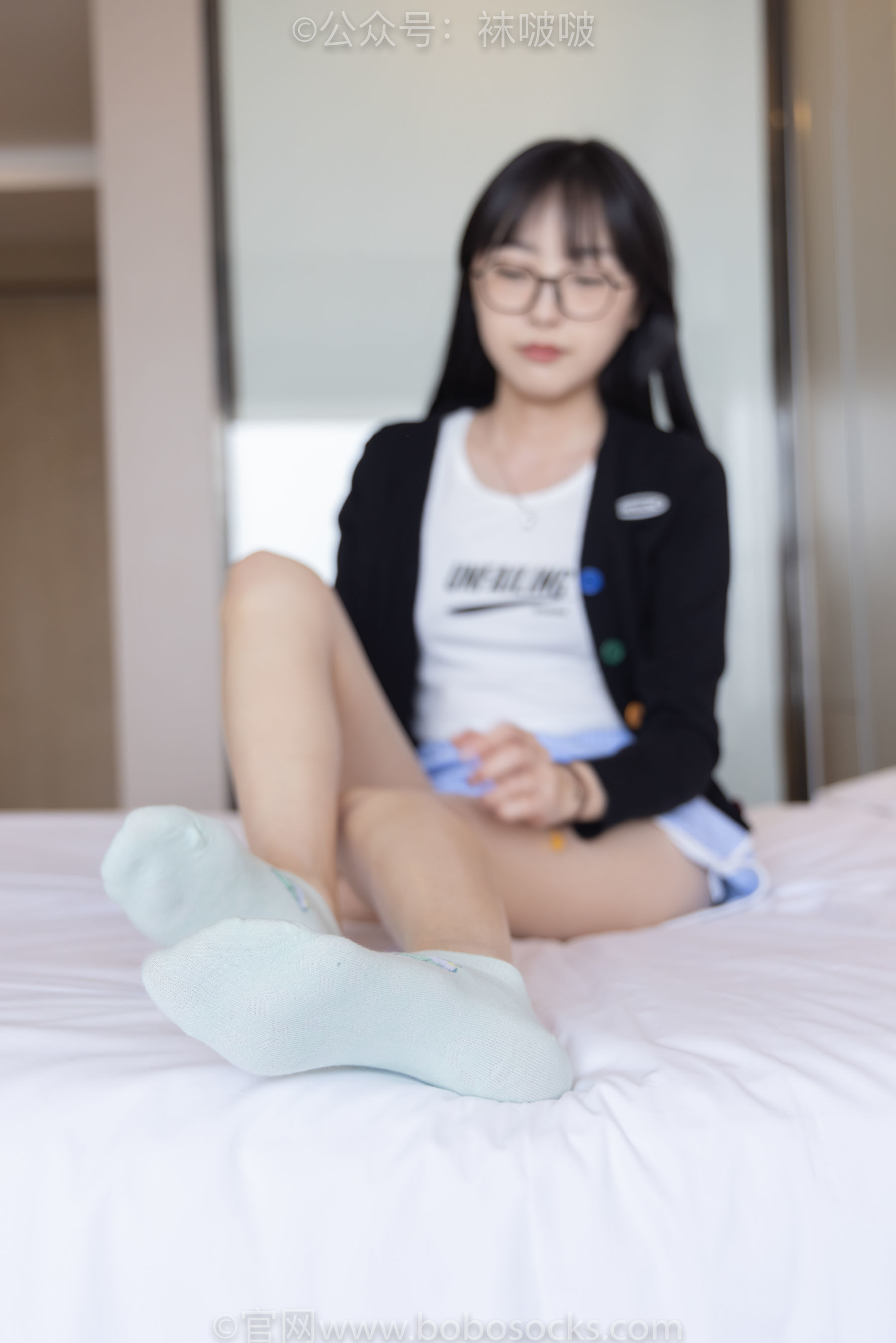 图片[46]-BoBoSocks袜啵啵 No.081 稚予- AJ、浅黄色短棉袜、浅蓝色短棉袜、裸足[145P]-六色网