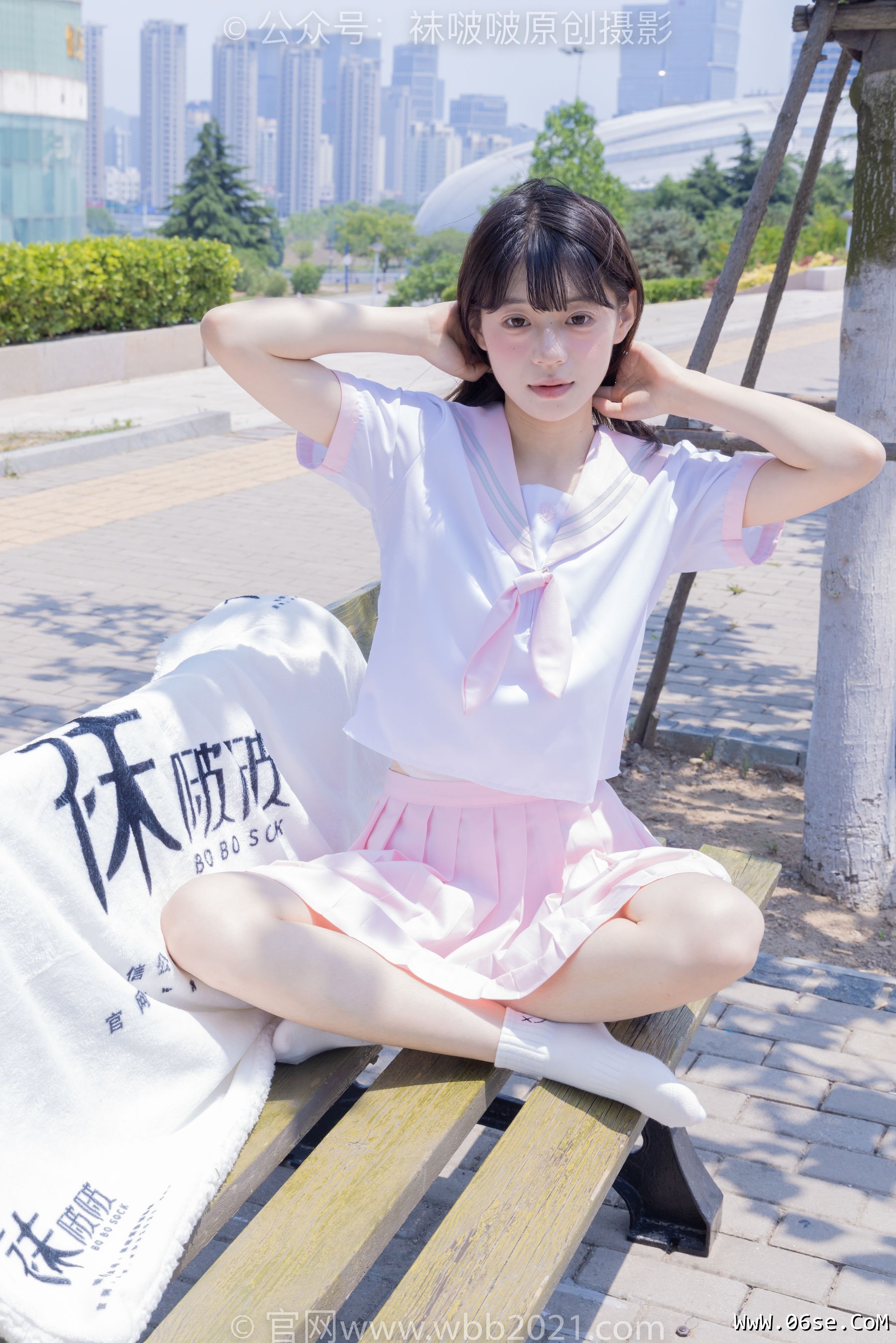 图片[26]-BoBoSocks袜啵啵 No.399 糯米 -皮鞋、白棉袜、jk制服[145P]-六色网