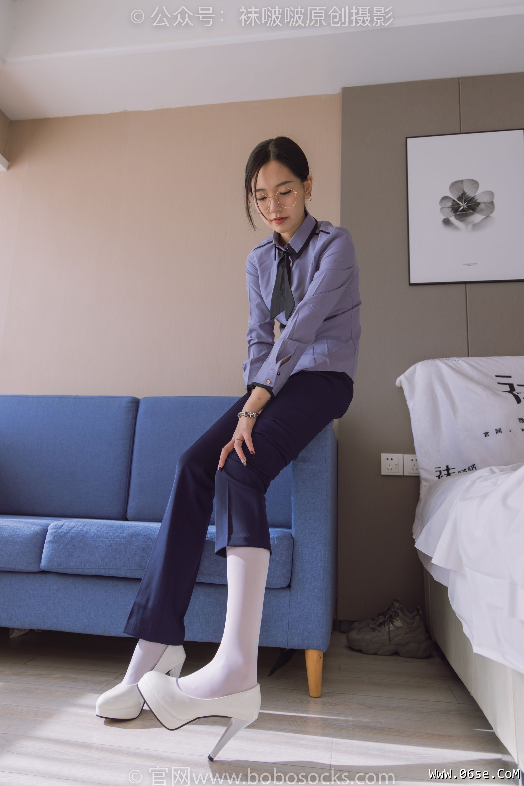 图片[65]-BoBoSocks袜啵啵 No.178 小甜豆-高跟鞋、厚白丝、ol风裤里丝[140P]-六色网
